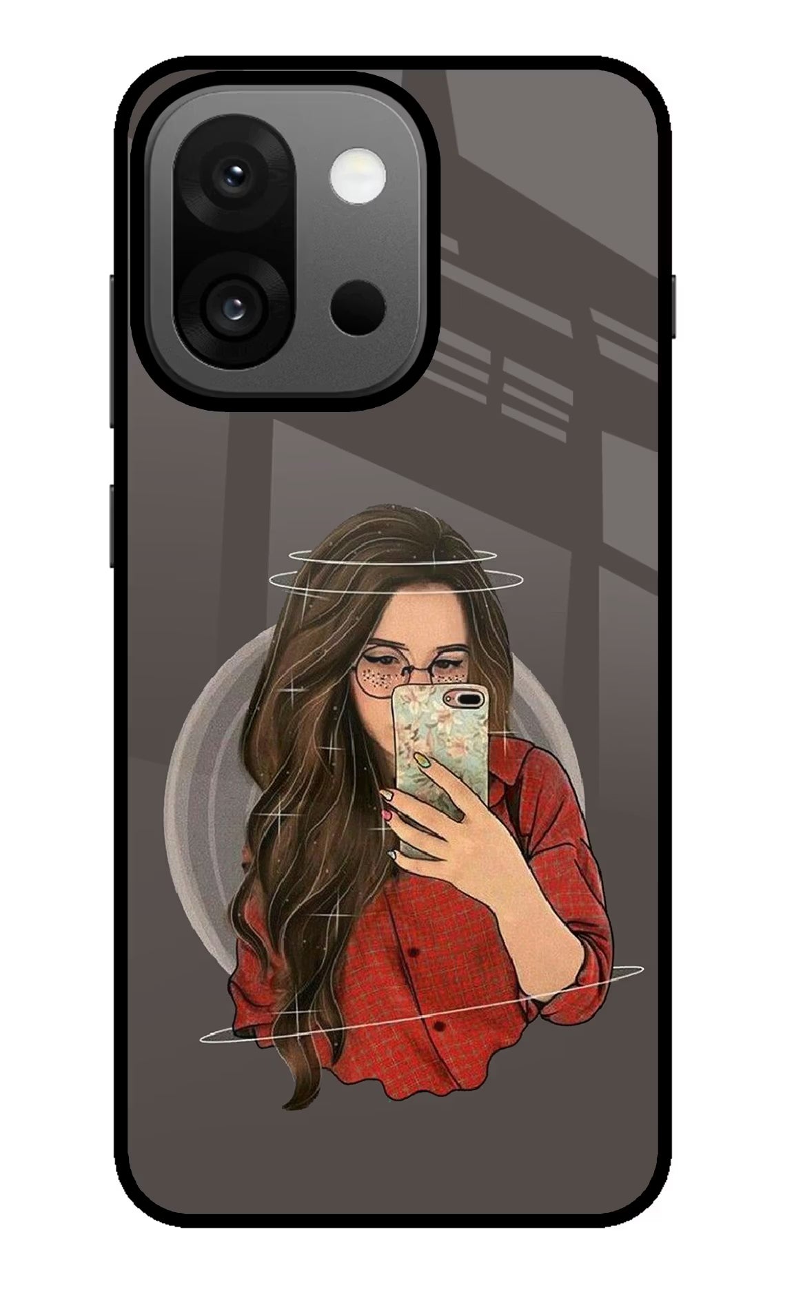 Selfie Queen OnePlus 13s Back Cover - Selfie Queen OnePlus 13s Glass Case Back Cover by Casekaro Selfie Queen OnePlus 13s Glass Case Back Cover by Casekaro