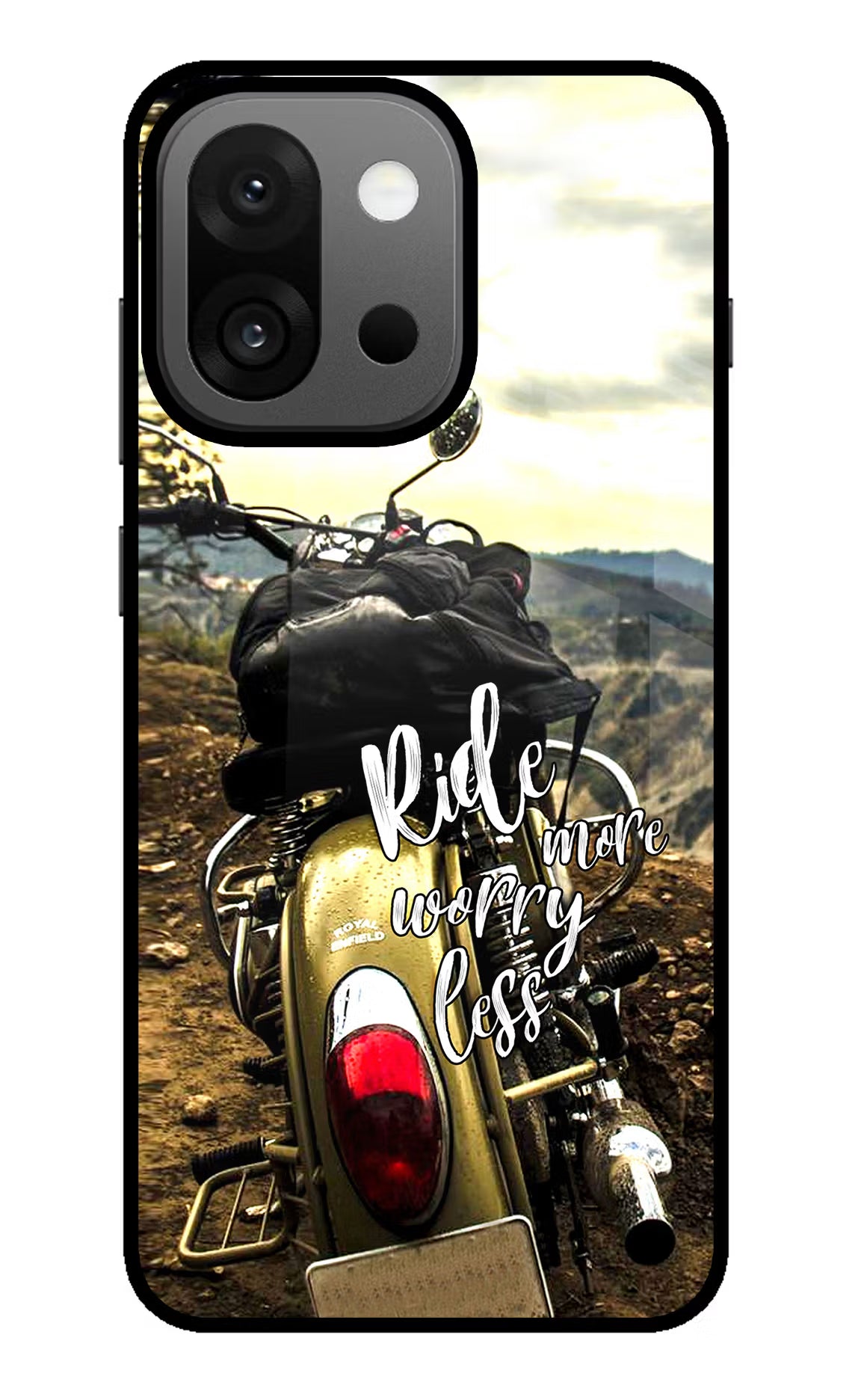 Ride More Worry Less OnePlus 13s Back Cover - Ride More Worry Less OnePlus 13s Glass Case Back Cover by Casekaro Ride More Worry Less OnePlus 13s Glass Case Back Cover by Casekaro