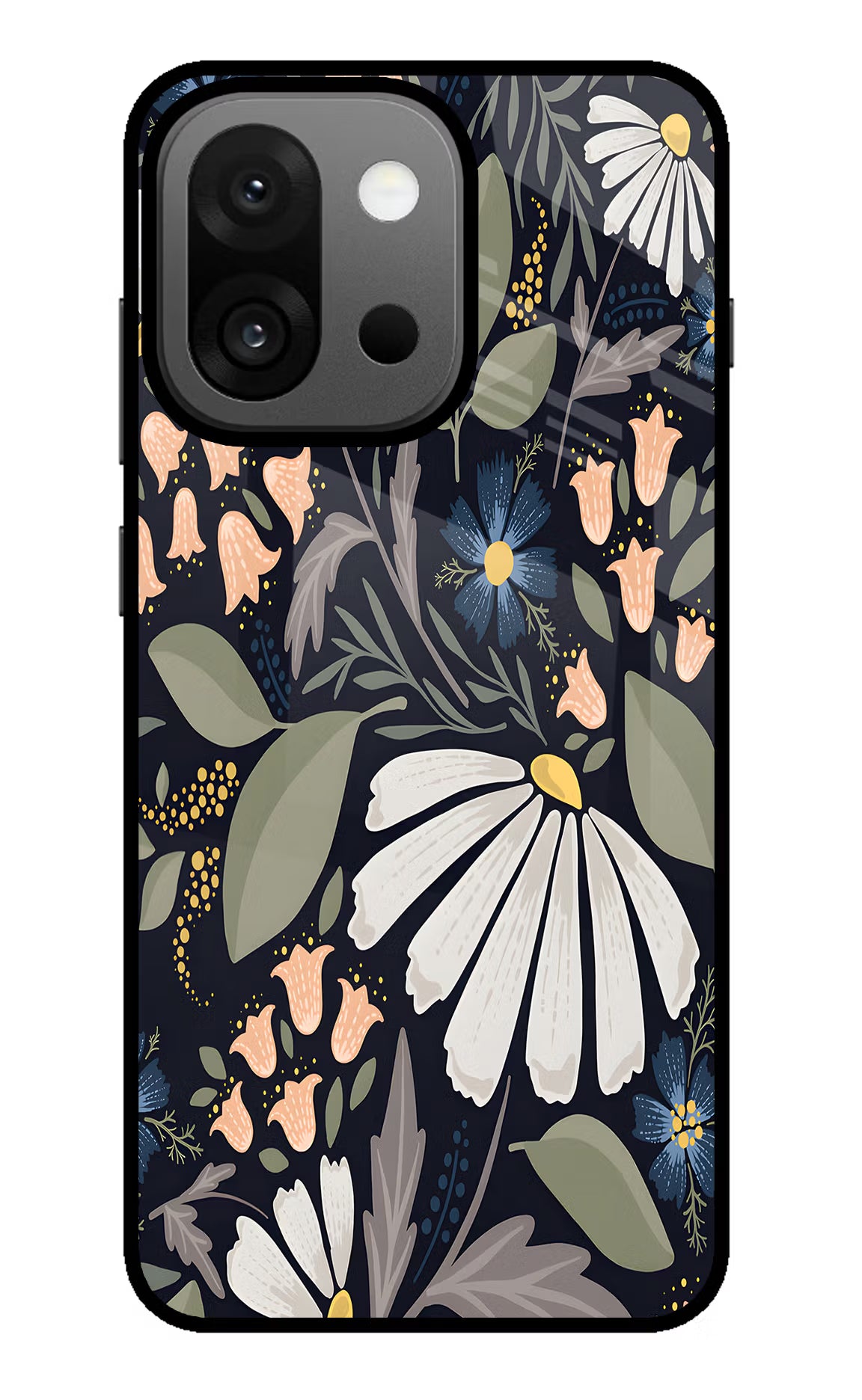 Flowers Art OnePlus 13s Back Cover - Flowers Art OnePlus 13s Glass Case Back Cover by Casekaro Flowers Art OnePlus 13s Glass Case Back Cover by Casekaro