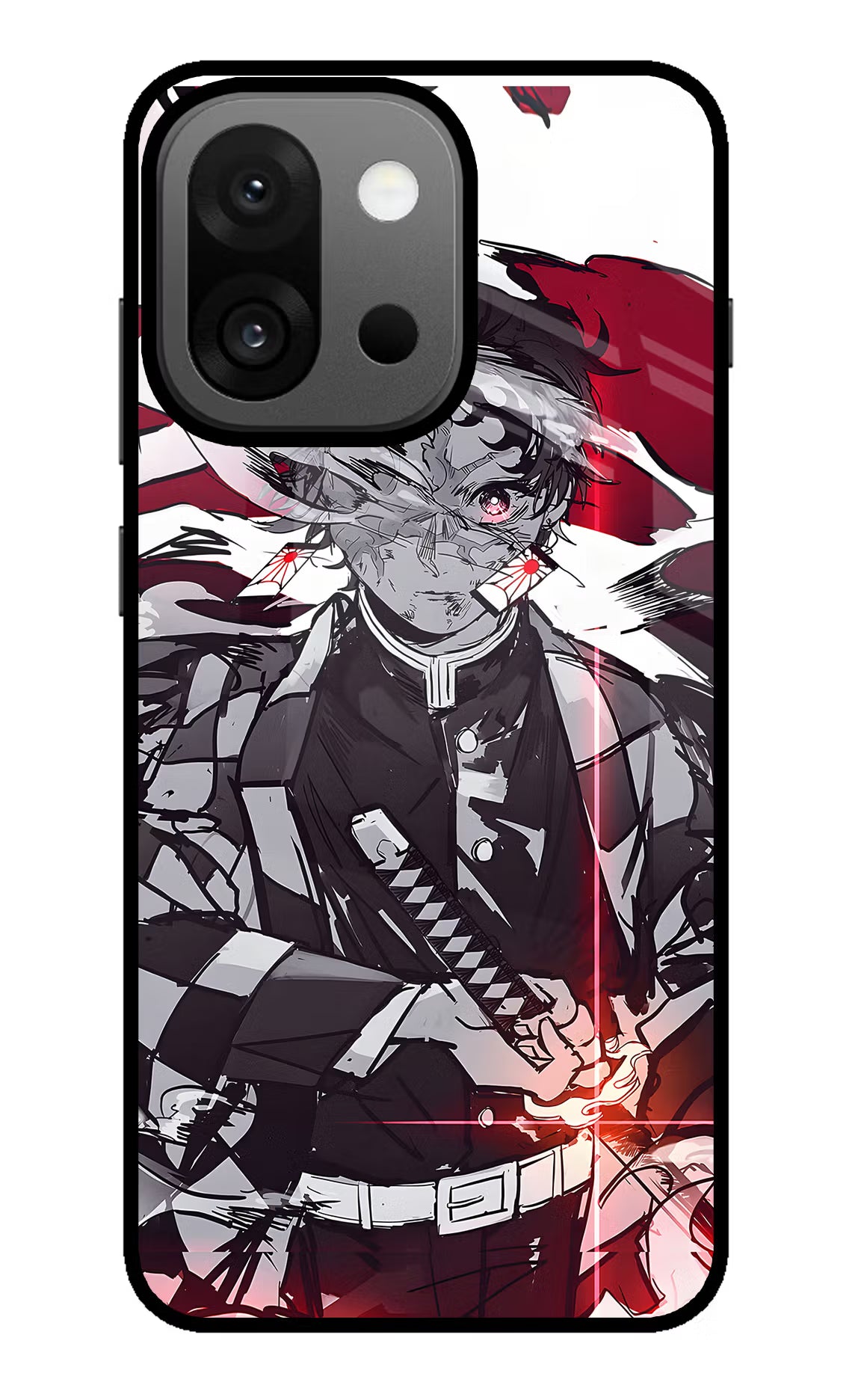 Demon Slayer OnePlus 13s Back Cover - Demon Slayer OnePlus 13s Glass Case Back Cover by Casekaro Demon Slayer OnePlus 13s Glass Case Back Cover by Casekaro