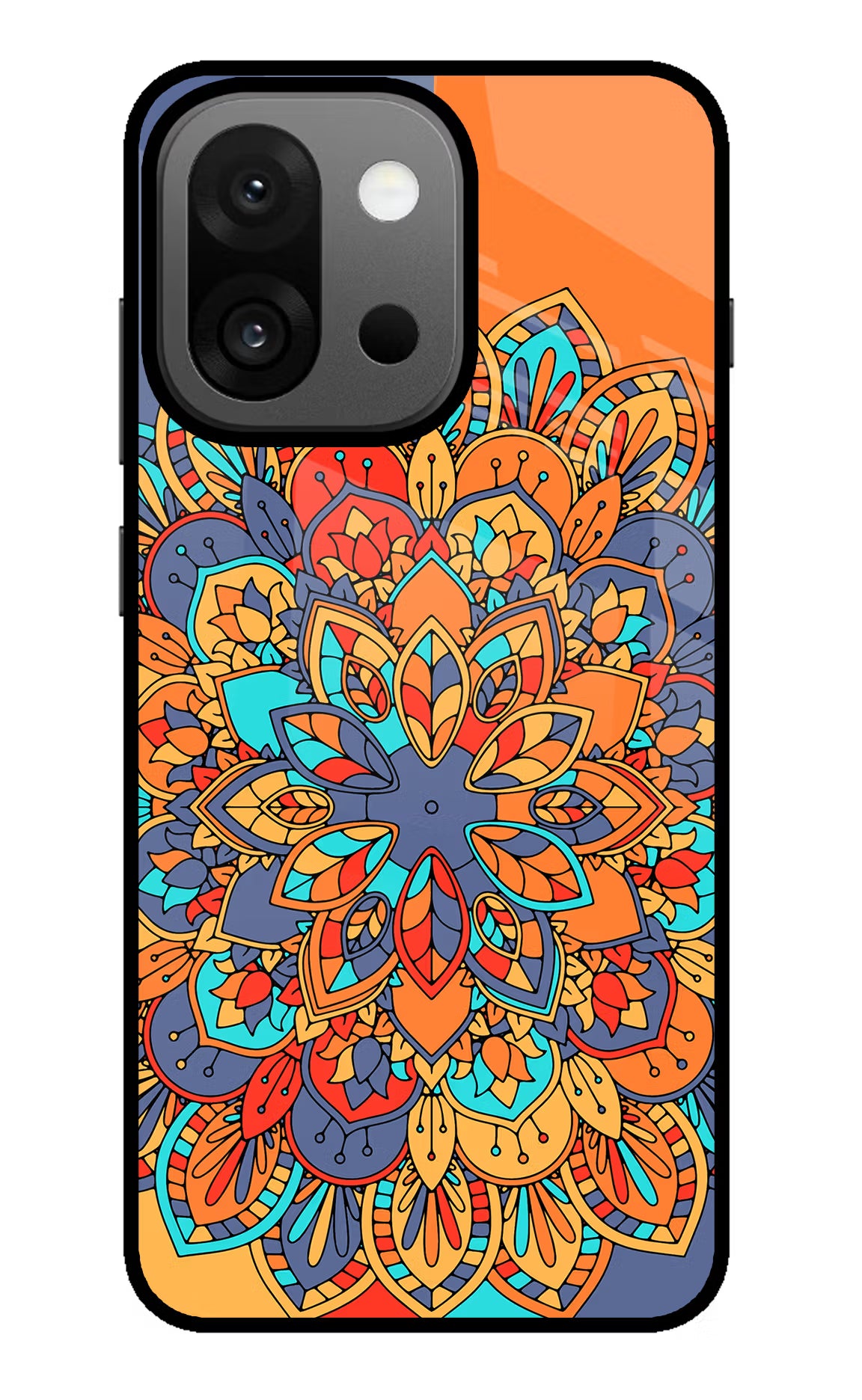 Color Mandala OnePlus 13s Back Cover - Color Mandala OnePlus 13s Glass Case Back Cover by Casekaro Color Mandala OnePlus 13s Glass Case Back Cover by Casekaro
