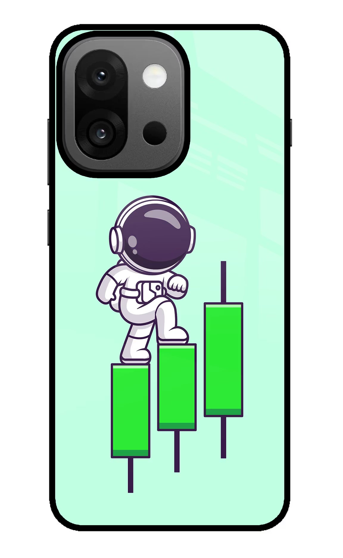 Astronaut Trader OnePlus 13s Back Cover - Astronaut Trader OnePlus 13s Glass Case Back Cover by Casekaro Astronaut Trader OnePlus 13s Glass Case Back Cover by Casekaro