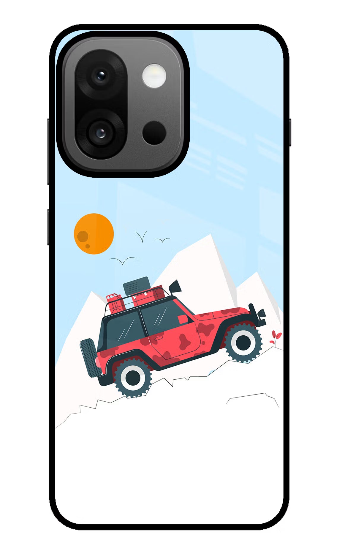 Mountain Trail Beast OnePlus 13s Back Cover - Mountain Trail Beast OnePlus 13s Glass Case Back Cover by Casekaro Mountain Trail Beast OnePlus 13s Glass Case Back Cover by Casekaro