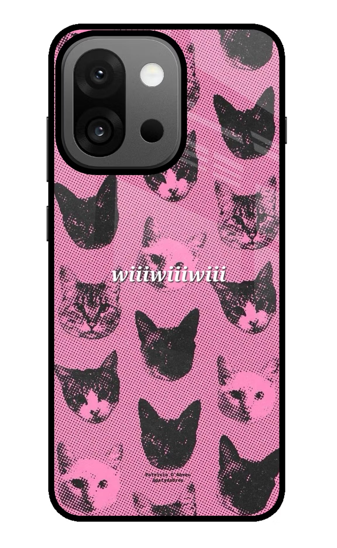 Pink Cats OnePlus 13s Glass Case - Pink Cats OnePlus 13s Glass Case Pink Cats OnePlus 13s Glass Case