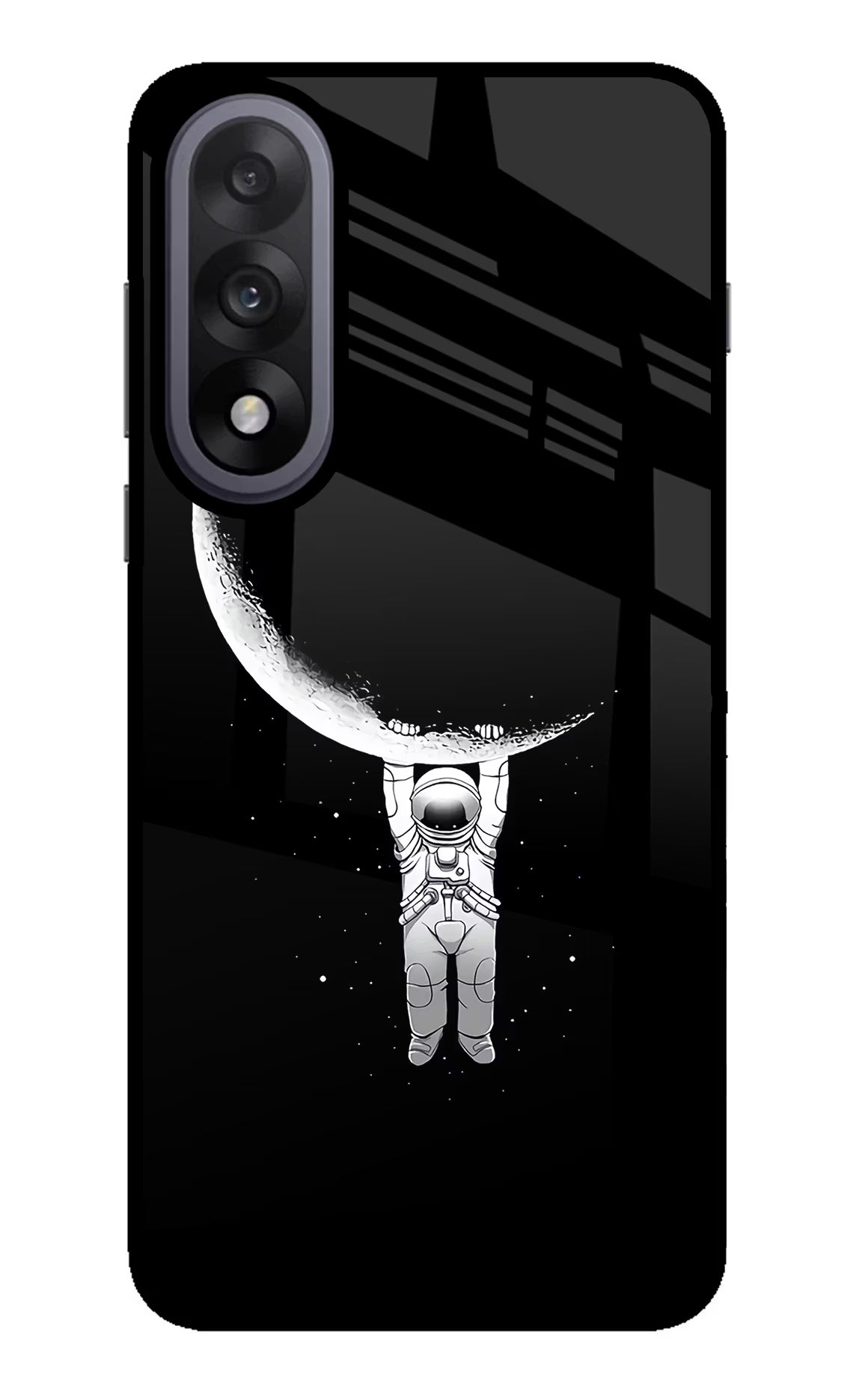 Moon Space OnePlus Nord 5 Back Cover - Moon Space OnePlus Nord 5 Glass Case Back Cover by Casekaro Moon Space OnePlus Nord 5 Glass Case Back Cover by Casekaro