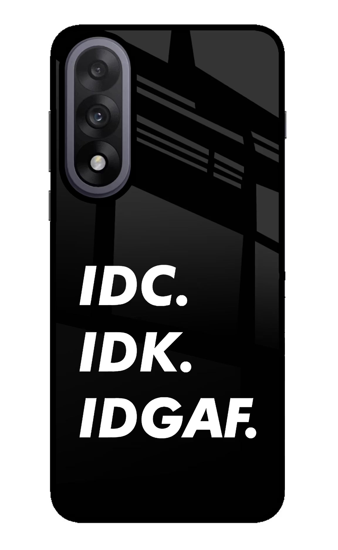 Idc Idk Idgaf OnePlus Nord 5 Glass Case - Idc Idk Idgaf OnePlus Nord 5 Glass Case Idc Idk Idgaf OnePlus Nord 5 Glass Case
