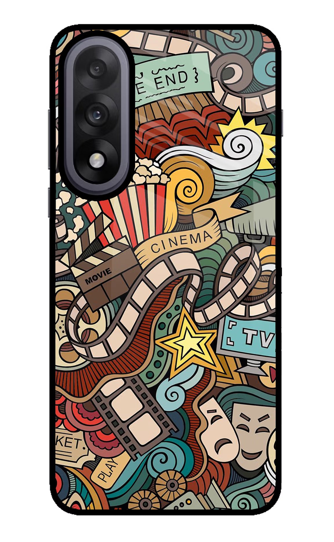 Cinema Abstract OnePlus Nord 5 Back Cover - Cinema Abstract OnePlus Nord 5 Glass Case Back Cover by Casekaro Cinema Abstract OnePlus Nord 5 Glass Case Back Cover by Casekaro