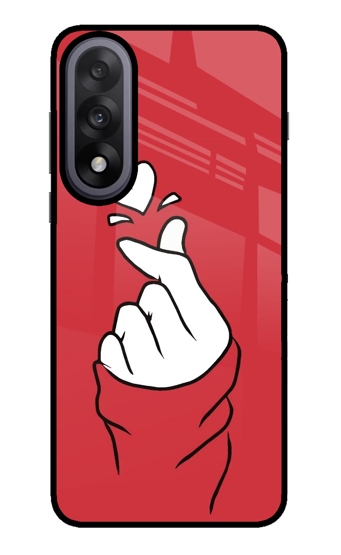 Korean Love Sign OnePlus Nord 5 Back Cover - Korean Love Sign OnePlus Nord 5 Glass Case Back Cover by Casekaro Korean Love Sign OnePlus Nord 5 Glass Case Back Cover by Casekaro