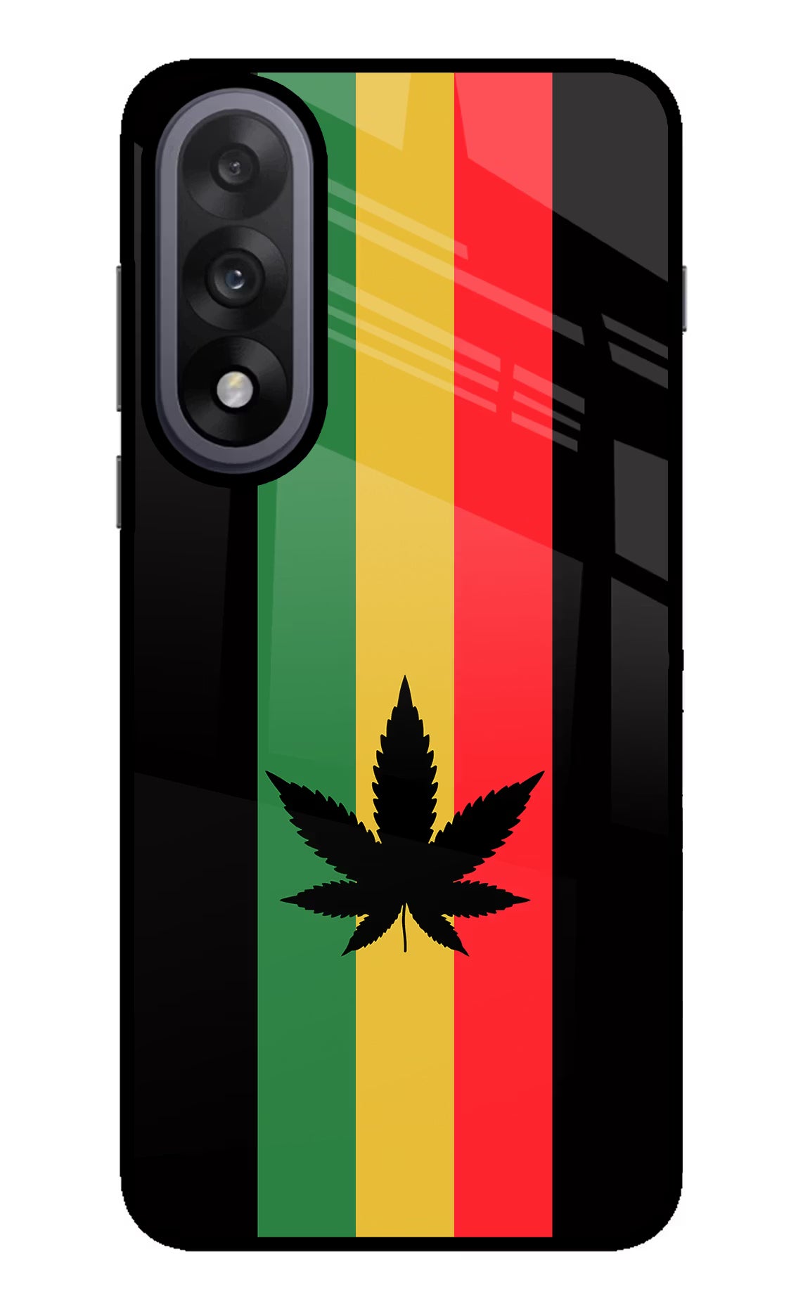 Weed Flag OnePlus Nord 5 Back Cover - Weed Flag OnePlus Nord 5 Glass Case Back Cover by Casekaro Weed Flag OnePlus Nord 5 Glass Case Back Cover by Casekaro