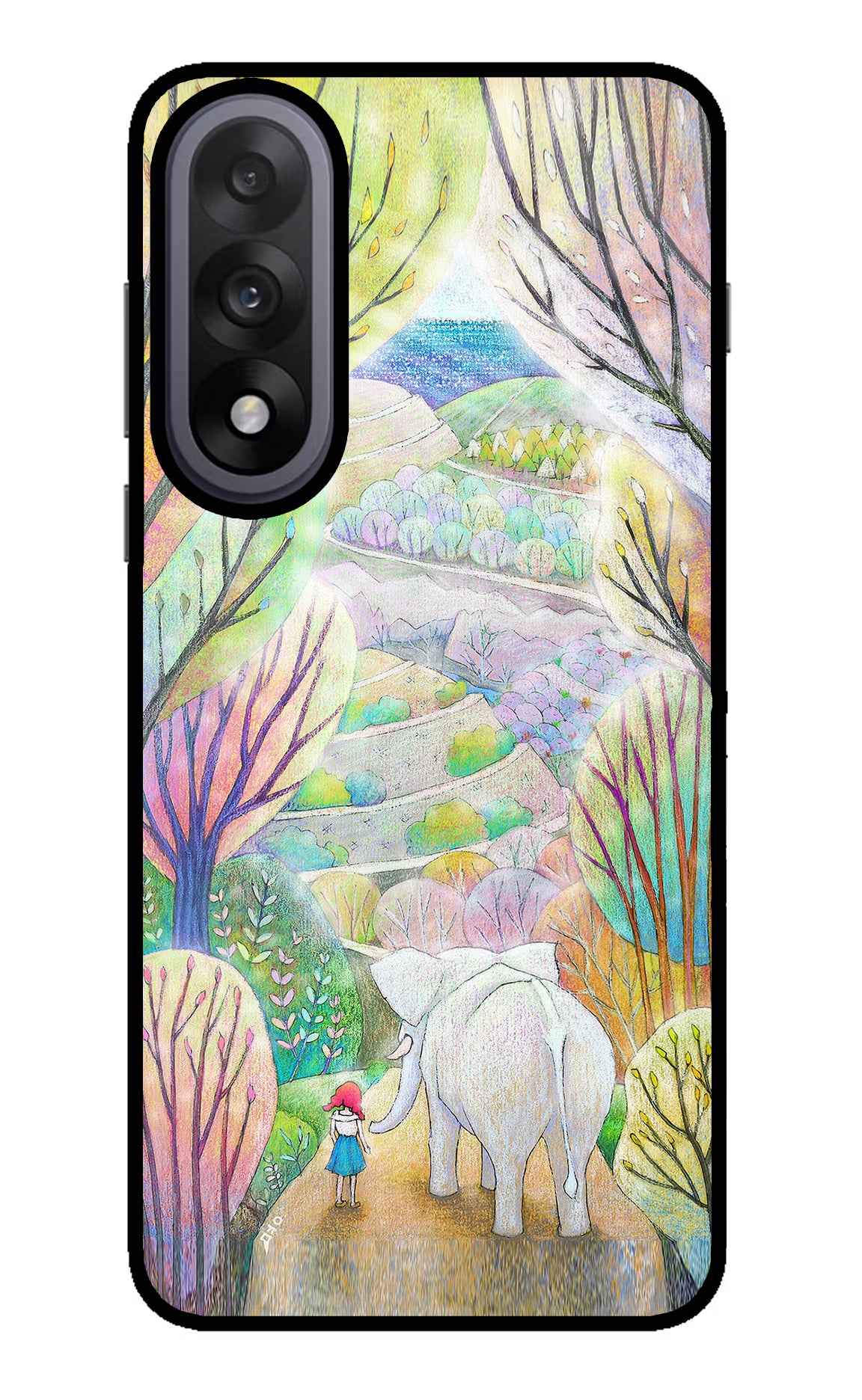 Nature Painting OnePlus Nord 5 Back Cover - Nature Painting OnePlus Nord 5 Glass Case Back Cover by Casekaro Nature Painting OnePlus Nord 5 Glass Case Back Cover by Casekaro