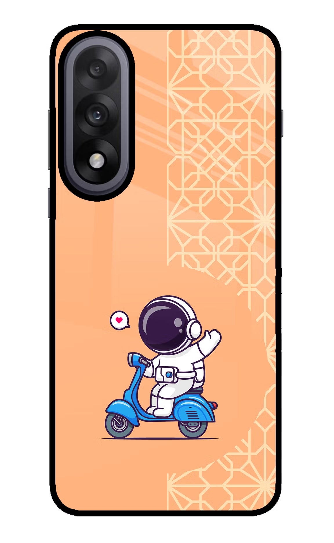 Cute Astronaut Riding OnePlus Nord 5 Back Cover - Cute Astronaut Riding OnePlus Nord 5 Glass Case Back Cover by Casekaro Cute Astronaut Riding OnePlus Nord 5 Glass Case Back Cover by Casekaro