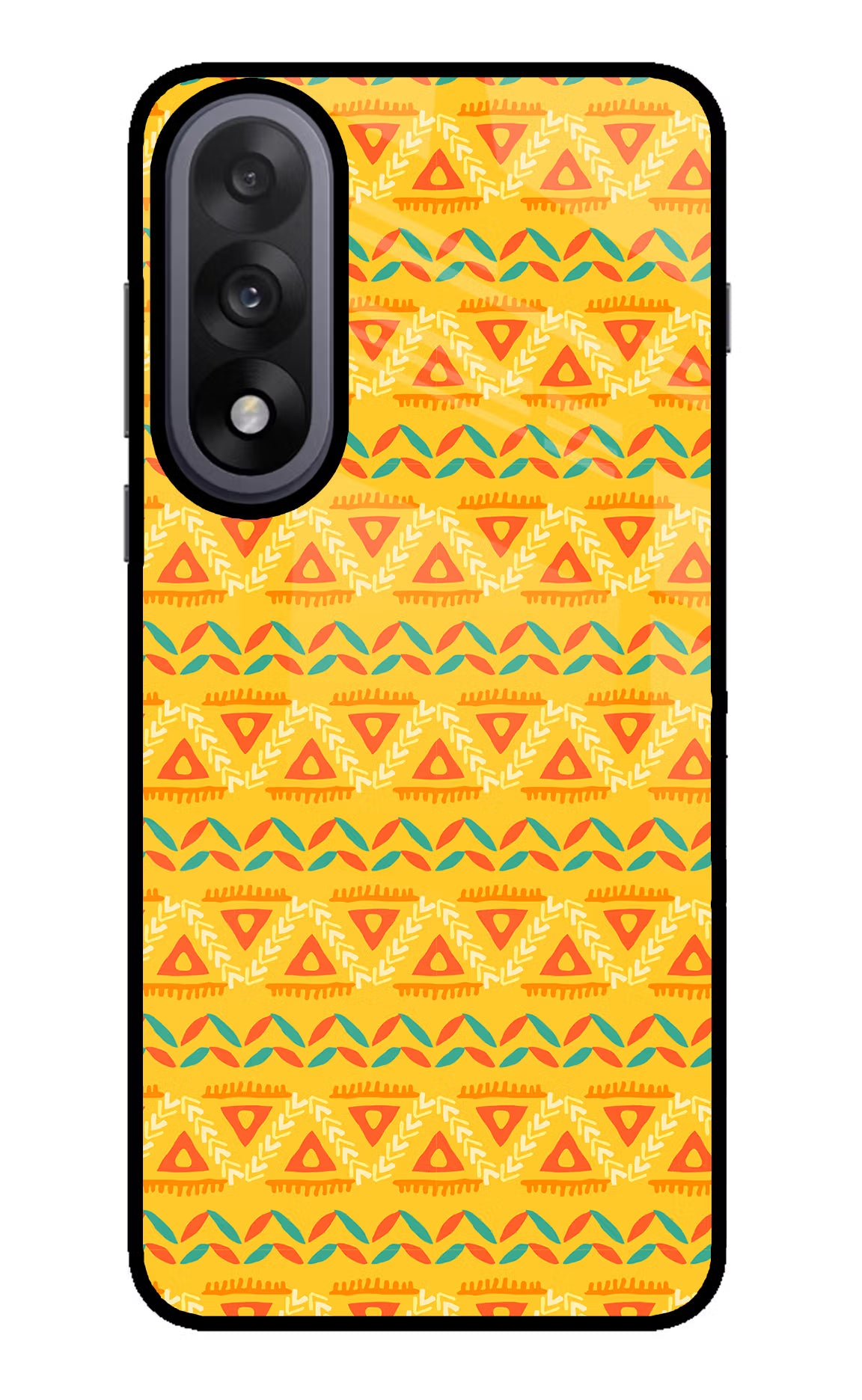 Tribal Pattern OnePlus Nord 5 Back Cover - Tribal Pattern OnePlus Nord 5 Glass Case Back Cover by Casekaro Tribal Pattern OnePlus Nord 5 Glass Case Back Cover by Casekaro