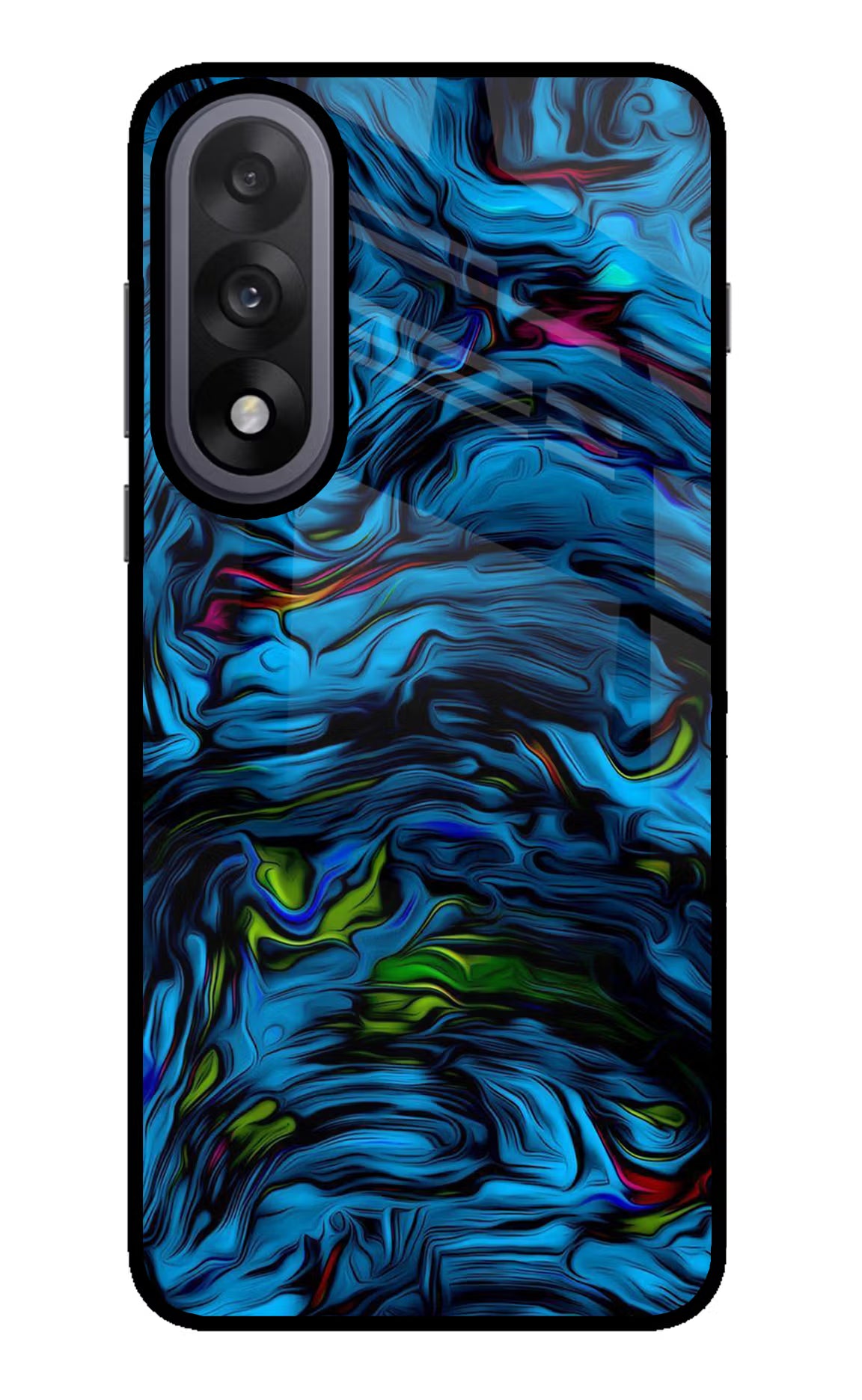 Dark Blue Abstract OnePlus Nord 5 Back Cover - Dark Blue Abstract OnePlus Nord 5 Glass Case Back Cover by Casekaro Dark Blue Abstract OnePlus Nord 5 Glass Case Back Cover by Casekaro