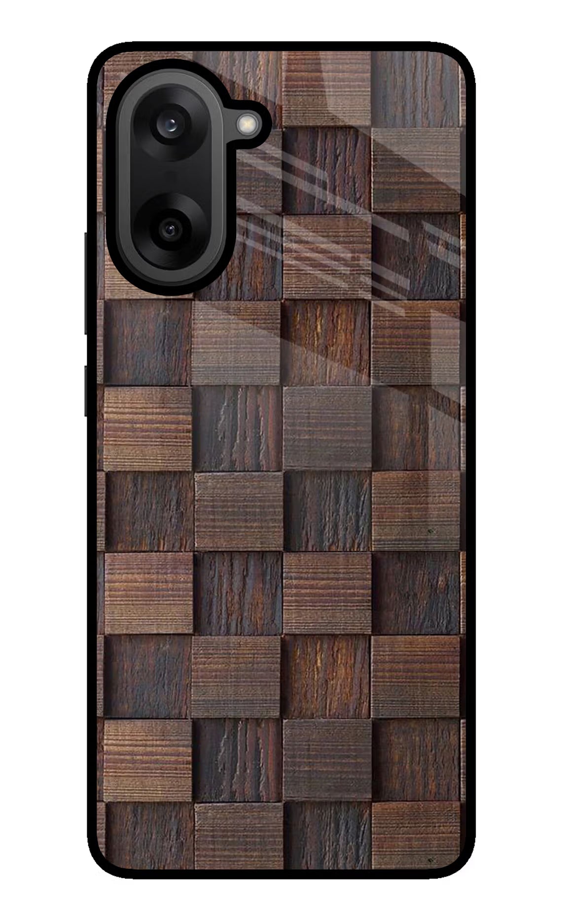Wooden Cube Design OnePlus Nord CE5 Back Cover - Wooden Cube Design OnePlus Nord CE5 Glass Case Back Cover by Casekaro Wooden Cube Design OnePlus Nord CE5 Glass Case Back Cover by Casekaro