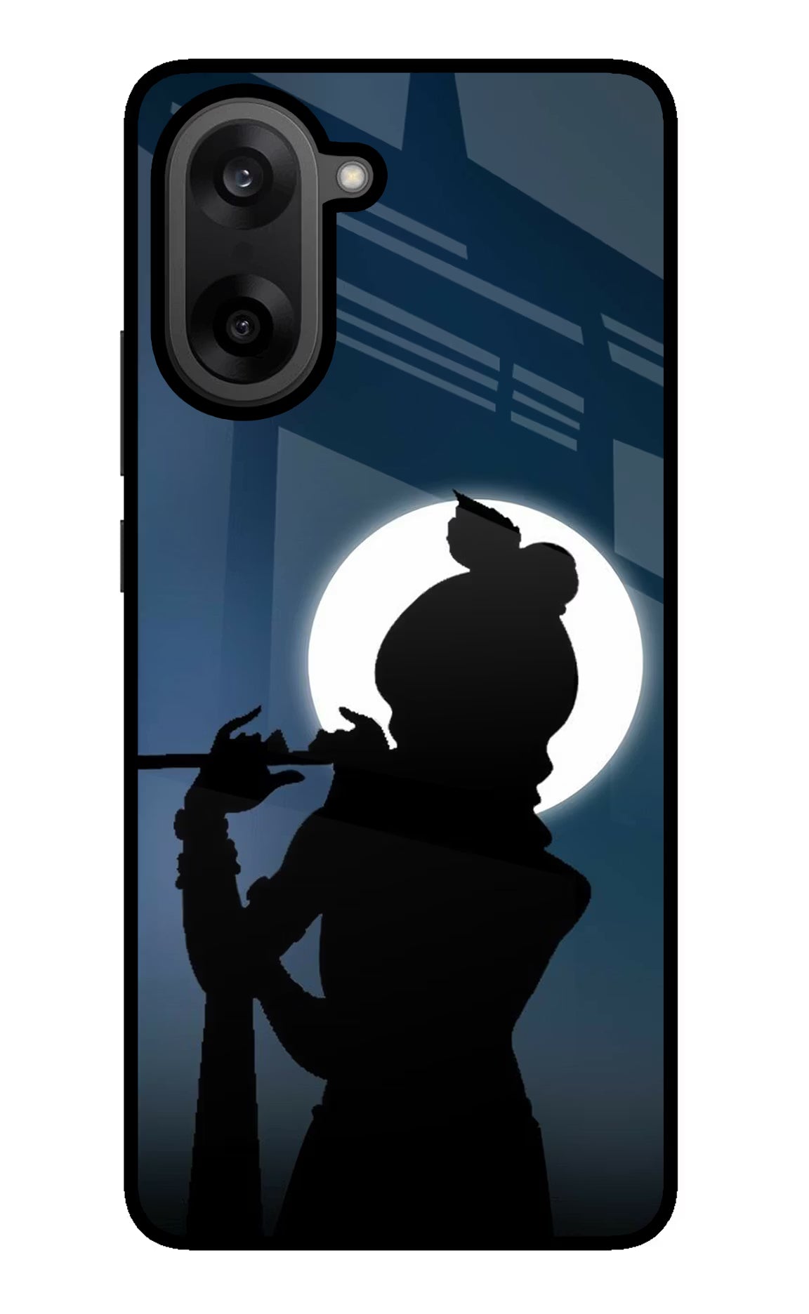 Shri Krishna Silhouette OnePlus Nord CE5 Back Cover - Shri Krishna Silhouette OnePlus Nord CE5 Glass Case Back Cover by Casekaro Shri Krishna Silhouette OnePlus Nord CE5 Glass Case Back Cover by Casekaro