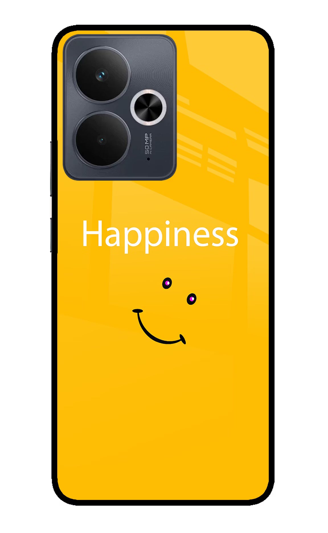 Happiness With Smiley Realme 14T 5G Glass Case - Happiness With Smiley Realme 14T 5G Glass Case Happiness With Smiley Realme 14T 5G Glass Case