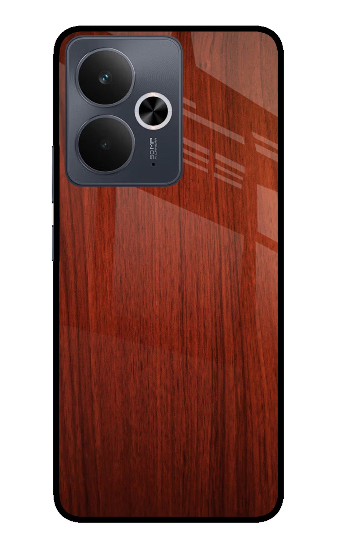 Wooden Plain Pattern Realme 14T 5G Back Cover - Wooden Plain Pattern Realme 14T 5G Glass Case Back Cover by Casekaro Wooden Plain Pattern Realme 14T 5G Glass Case Back Cover by Casekaro