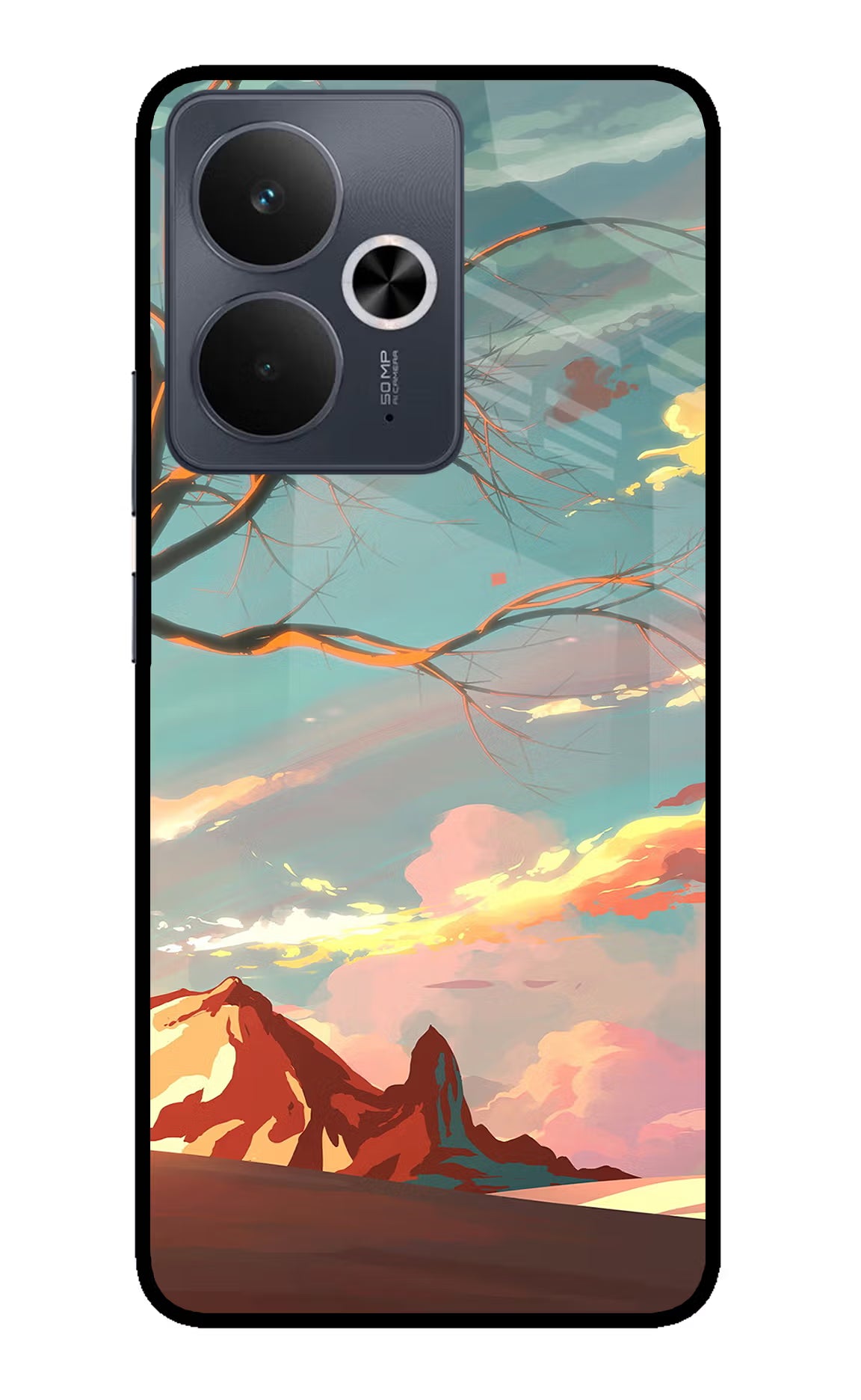 Scenery Realme 14T 5G Back Cover - Scenery Realme 14T 5G Glass Case Back Cover by Casekaro Scenery Realme 14T 5G Glass Case Back Cover by Casekaro