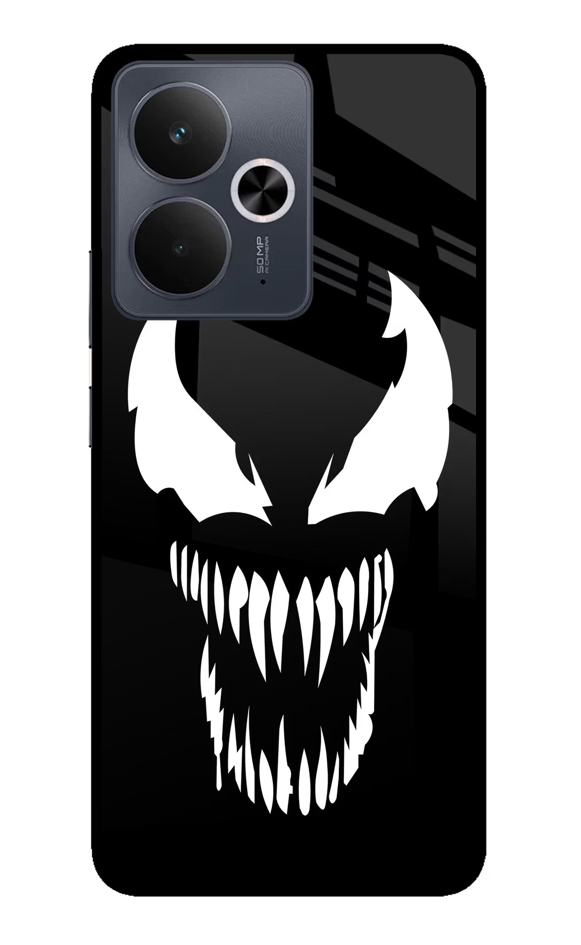 Venom Realme 14T 5G Back Cover - Venom Realme 14T 5G Glass Case Back Cover by Casekaro Venom Realme 14T 5G Glass Case Back Cover by Casekaro