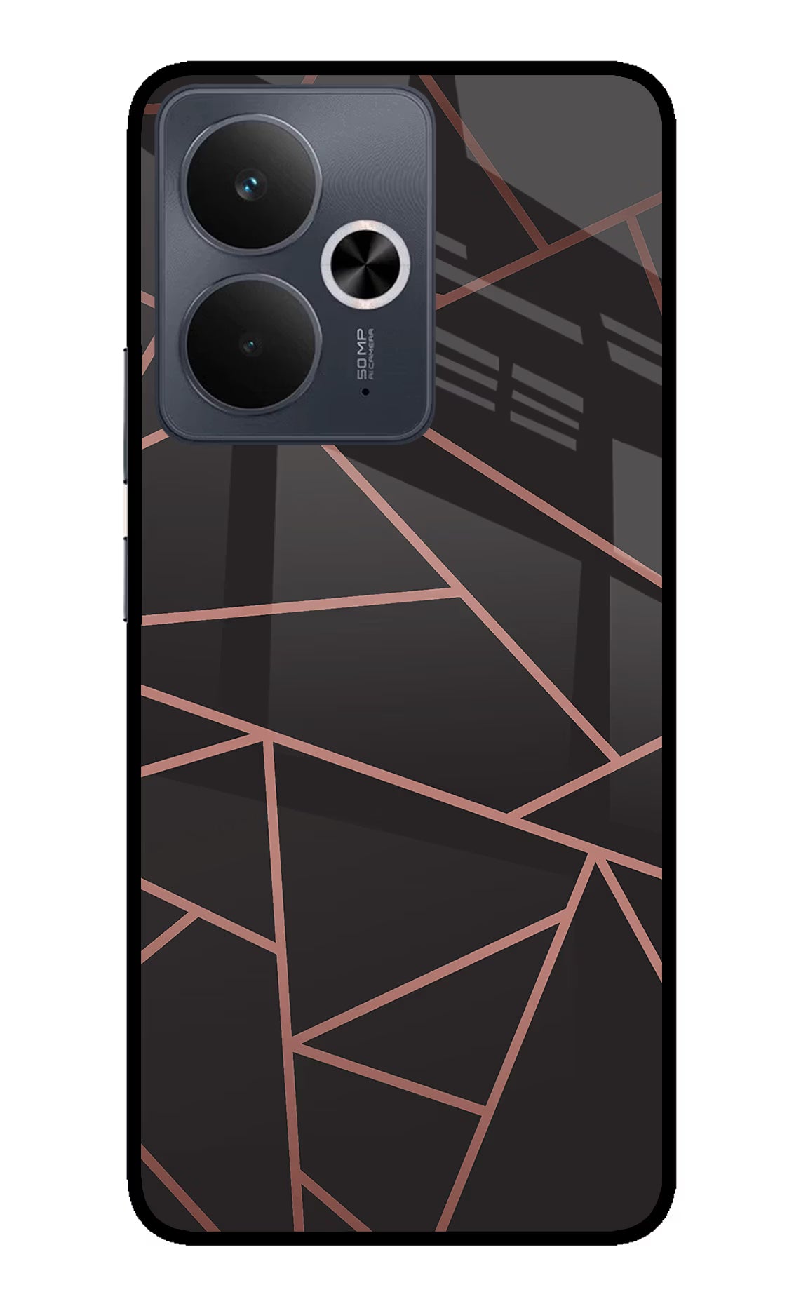 Geometric Pattern Realme 14T 5G Back Cover - Geometric Pattern Realme 14T 5G Glass Case Back Cover by Casekaro Geometric Pattern Realme 14T 5G Glass Case Back Cover by Casekaro