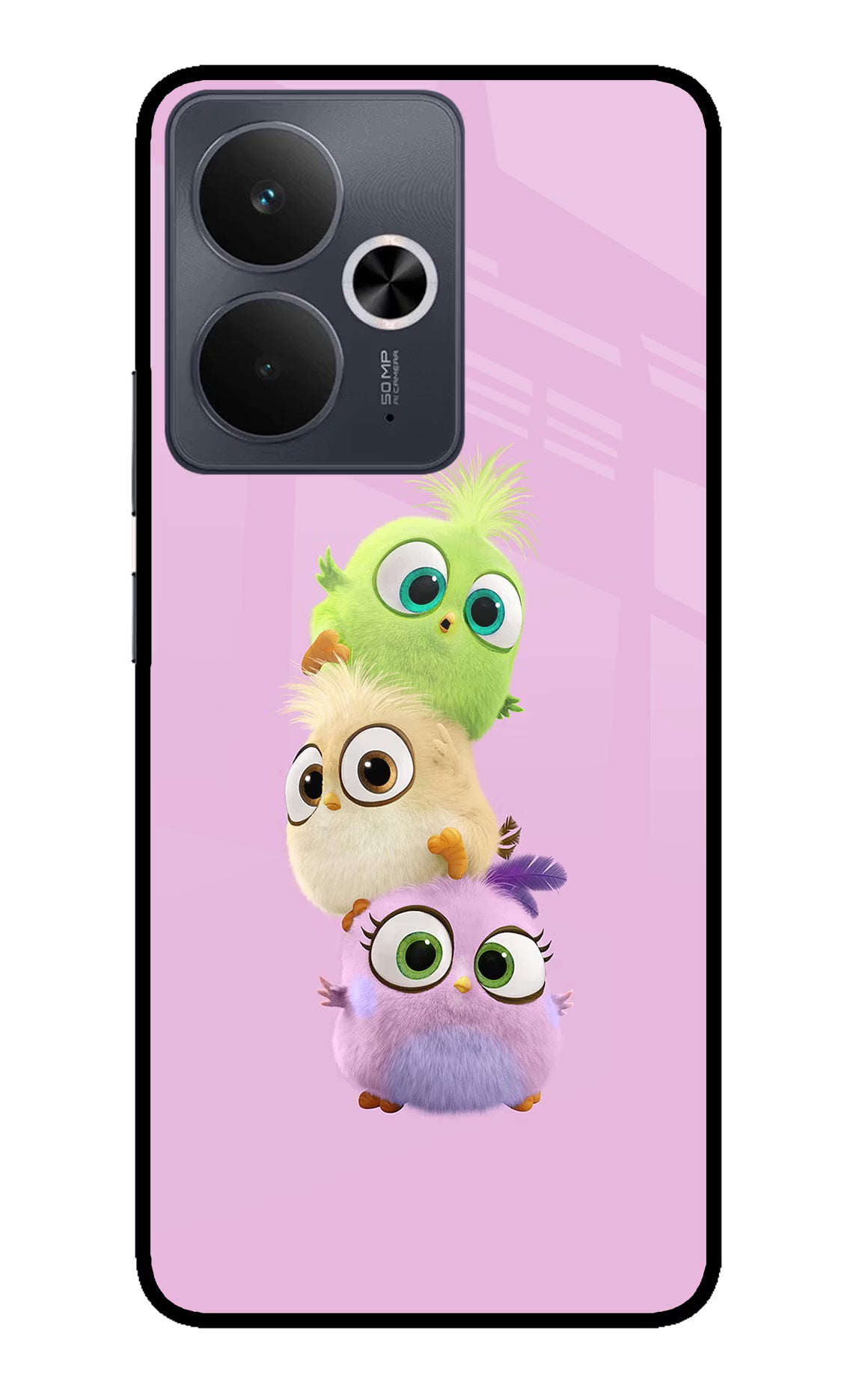 Cute Little Birds Realme 14T 5G Glass Case - Cute Little Birds Realme 14T 5G Glass Case Cute Little Birds Realme 14T 5G Glass Case