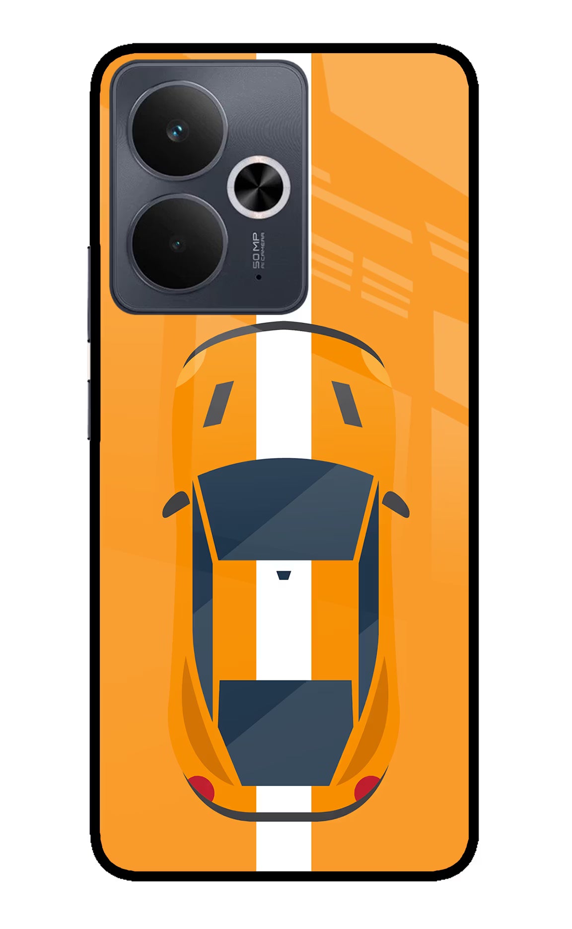 Highway Pursuit Realme 14T 5G Back Cover - Highway Pursuit Realme 14T 5G Glass Case Back Cover by Casekaro Highway Pursuit Realme 14T 5G Glass Case Back Cover by Casekaro