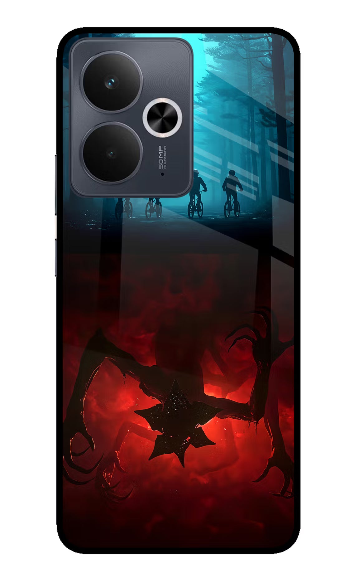 Ordinary Things Downside Up Realme 14T 5G Back Cover - Ordinary Things Downside Up Realme 14T 5G Glass Case Back Cover by Casekaro Ordinary Things Downside Up Realme 14T 5G Glass Case Back Cover by Casekaro