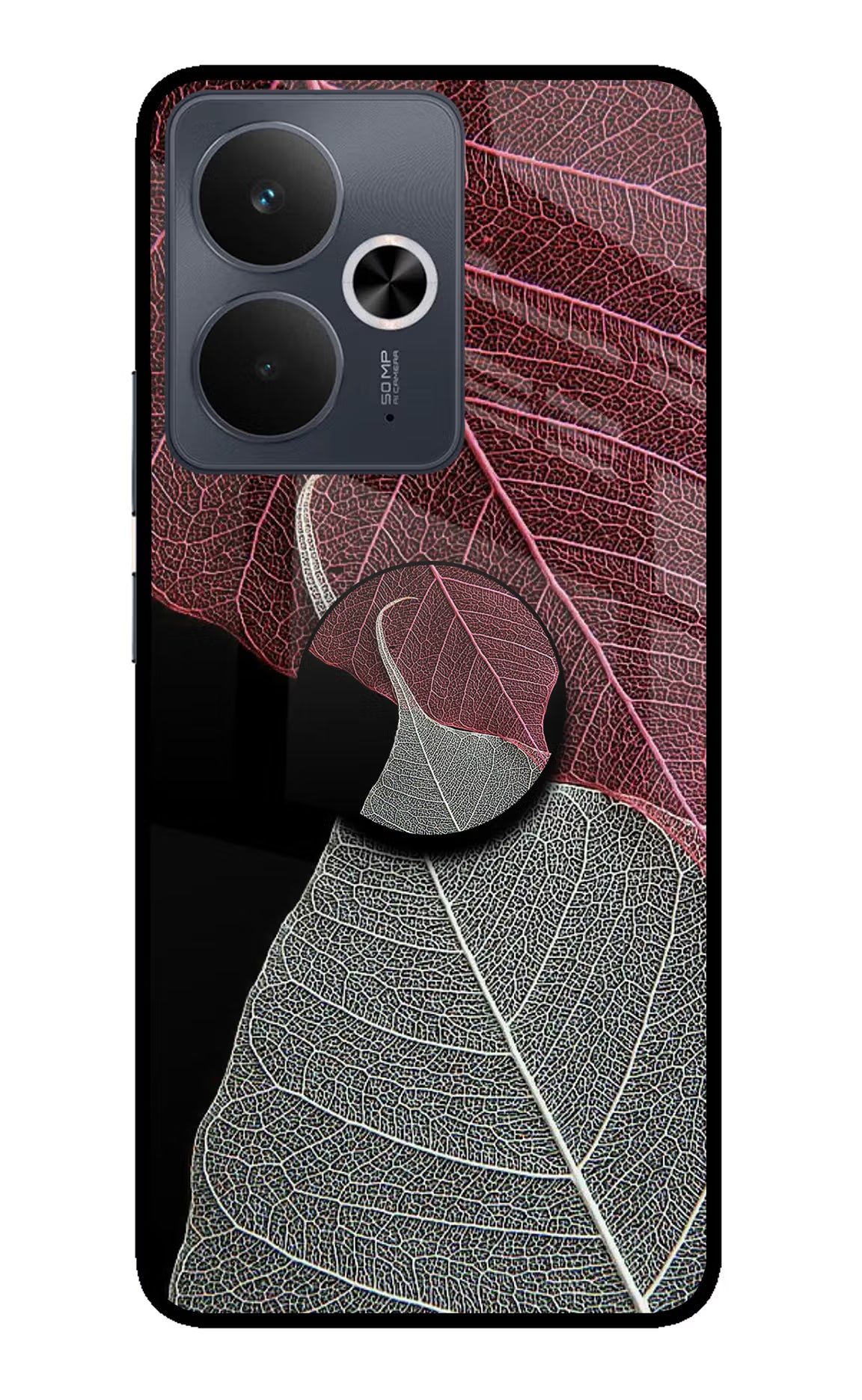 Leaf Pattern Realme 14T 5G Pop Case - Leaf Pattern Realme 14T 5G Pop Case by Casekaro Leaf Pattern Realme 14T 5G Pop Case by Casekaro