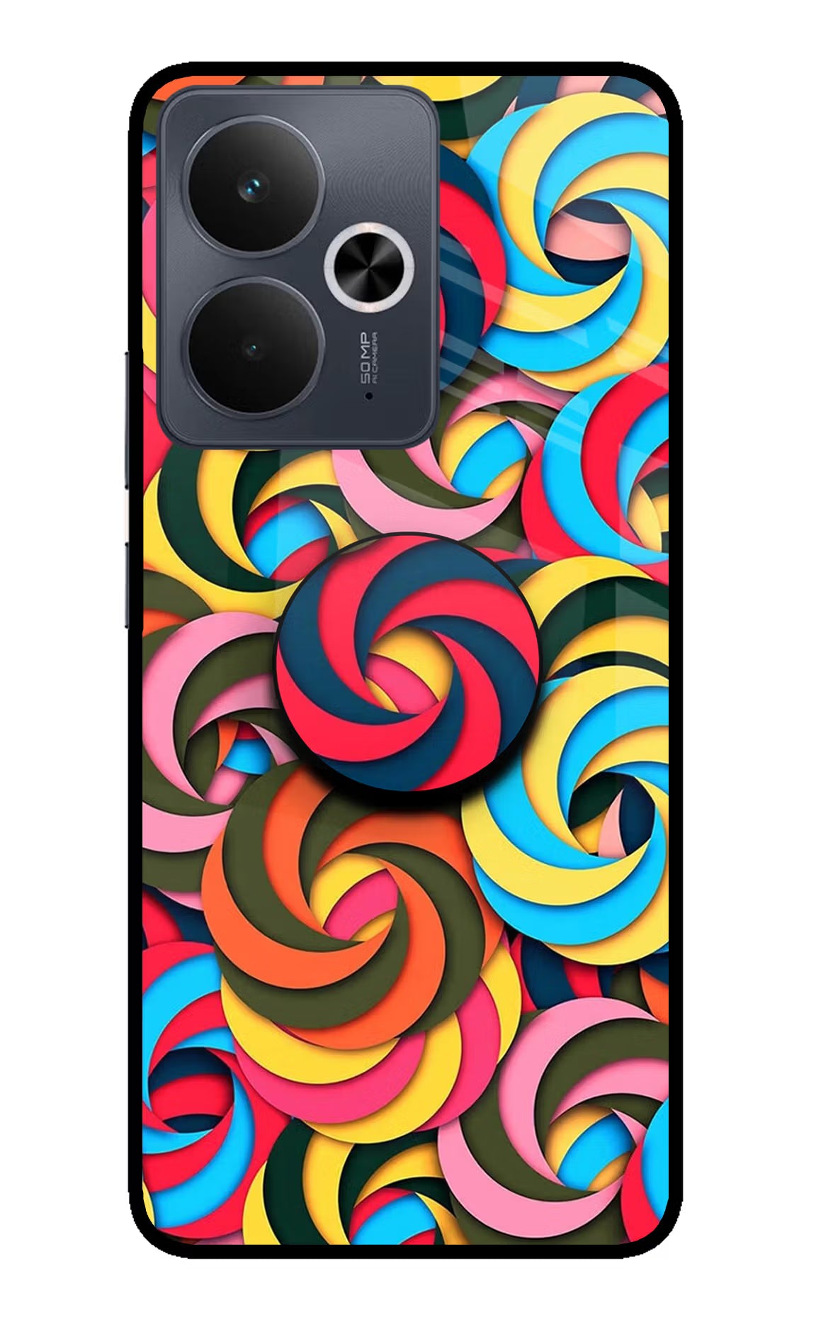 Spiral Pattern Realme 14T 5G Pop Case - Spiral Pattern Realme 14T 5G Pop Case by Casekaro Spiral Pattern Realme 14T 5G Pop Case by Casekaro