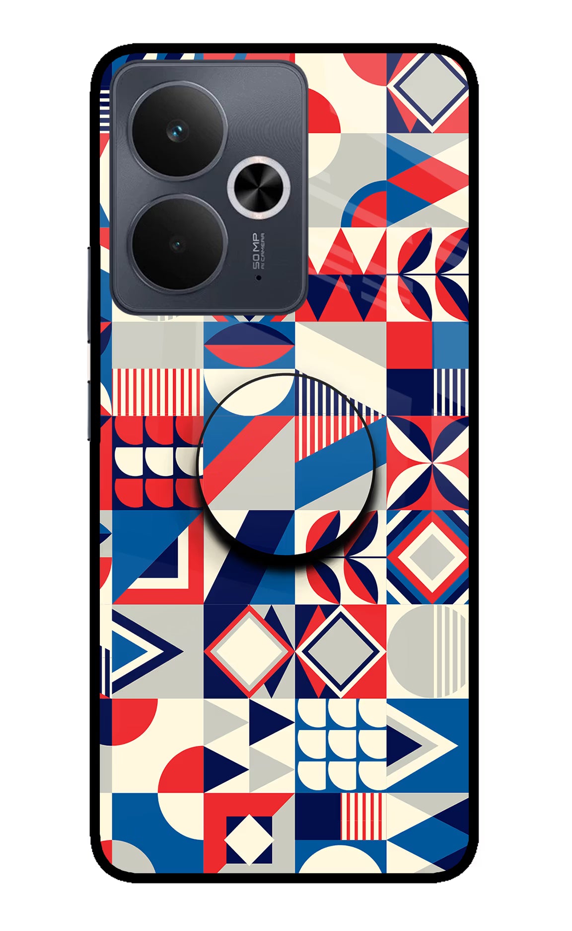 Colorful Pattern Realme 14T 5G Pop Case - Colorful Pattern Realme 14T 5G Pop Case by Casekaro Colorful Pattern Realme 14T 5G Pop Case by Casekaro