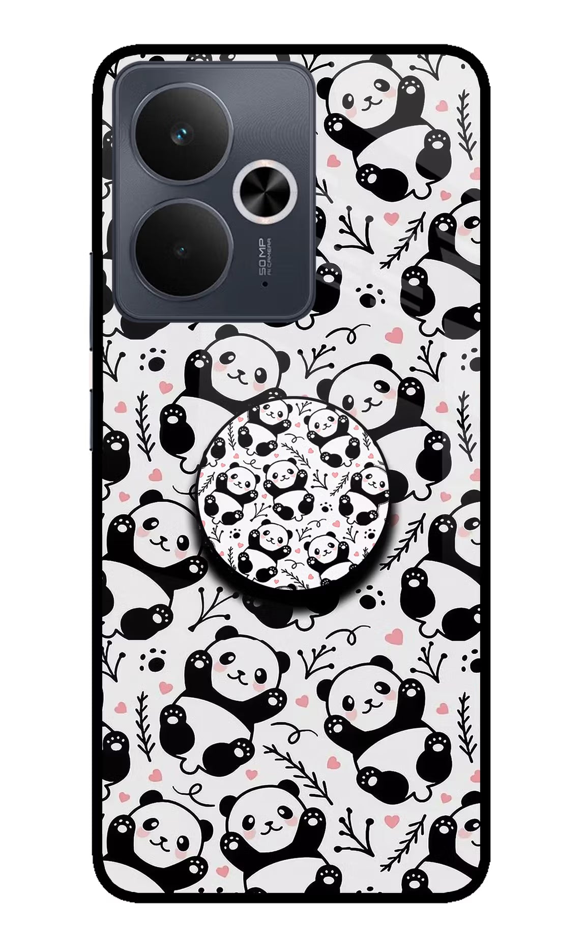 Cute Panda Realme 14T 5G Pop Case - Cute Panda Realme 14T 5G Pop Case by Casekaro Cute Panda Realme 14T 5G Pop Case by Casekaro