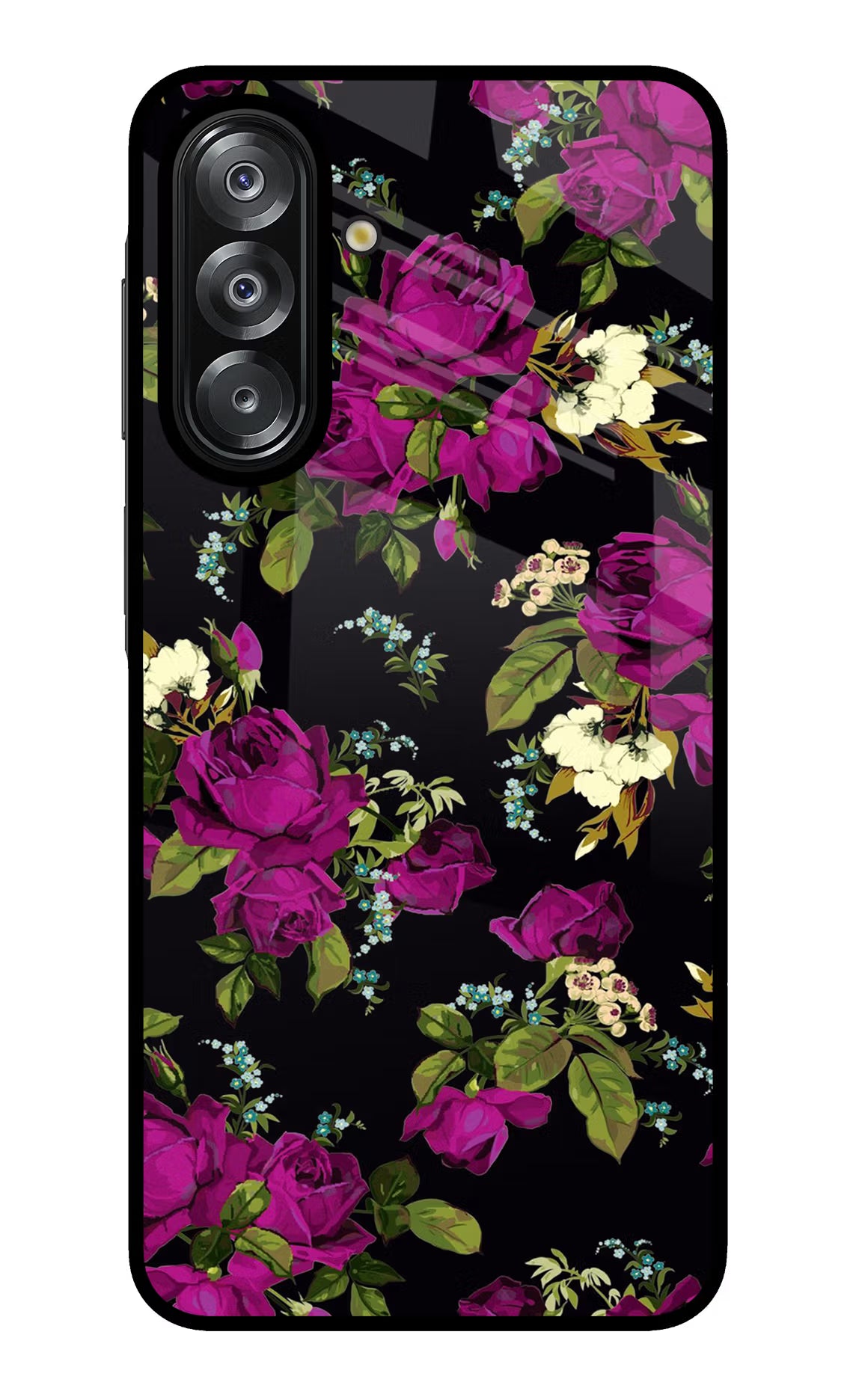 Flowers Samsung A26 Glass Case - Flowers Samsung A26 Glass Case Flowers Samsung A26 Glass Case