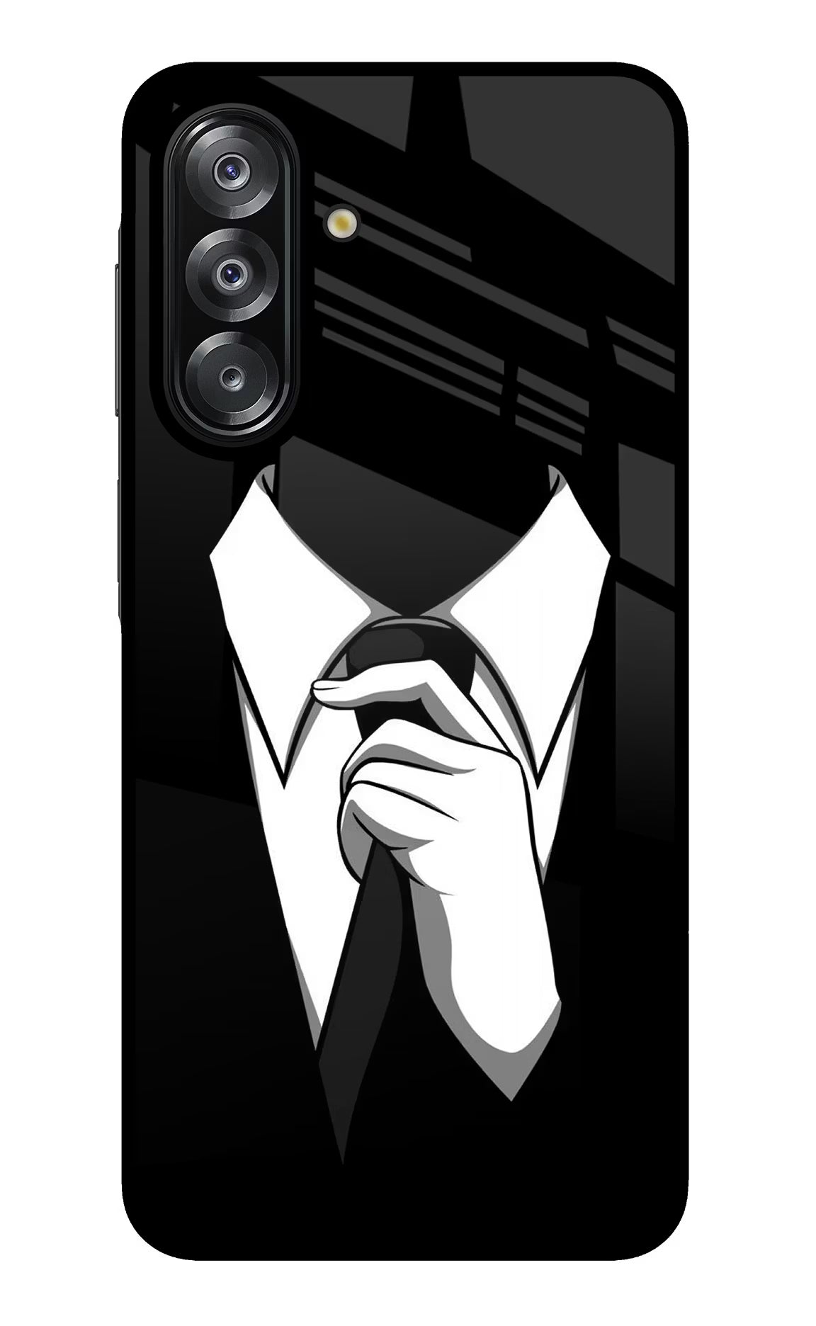 Black Tie Samsung A26 Glass Case - Black Tie Samsung A26 Glass Case Black Tie Samsung A26 Glass Case