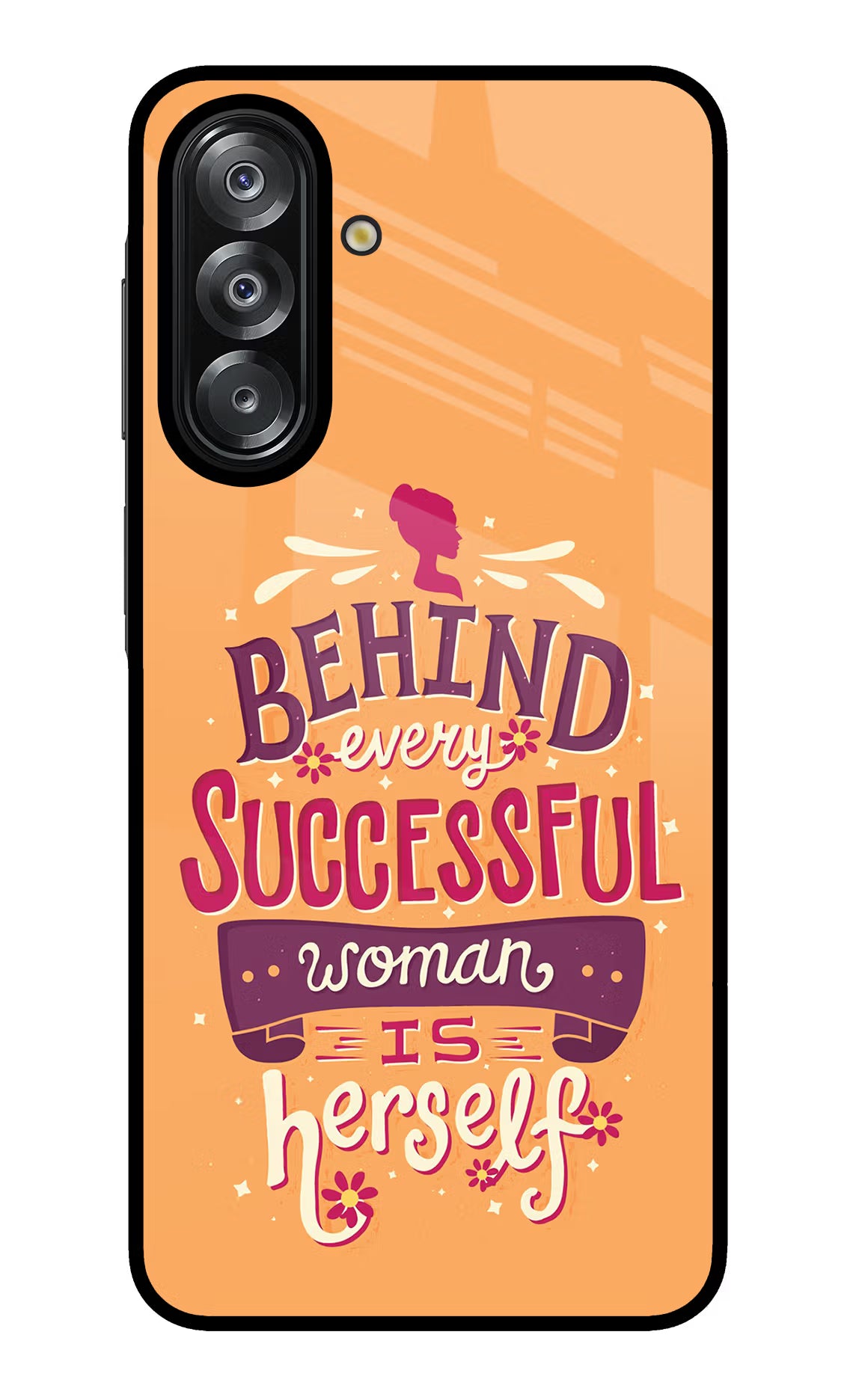 Behind Every Successful Woman There Is Herself Samsung A26 Glass Case - Behind Every Successful Woman There Is Herself Samsung A26 Glass Case Behind Every Successful Woman There Is Herself Samsung A26 Glass Case