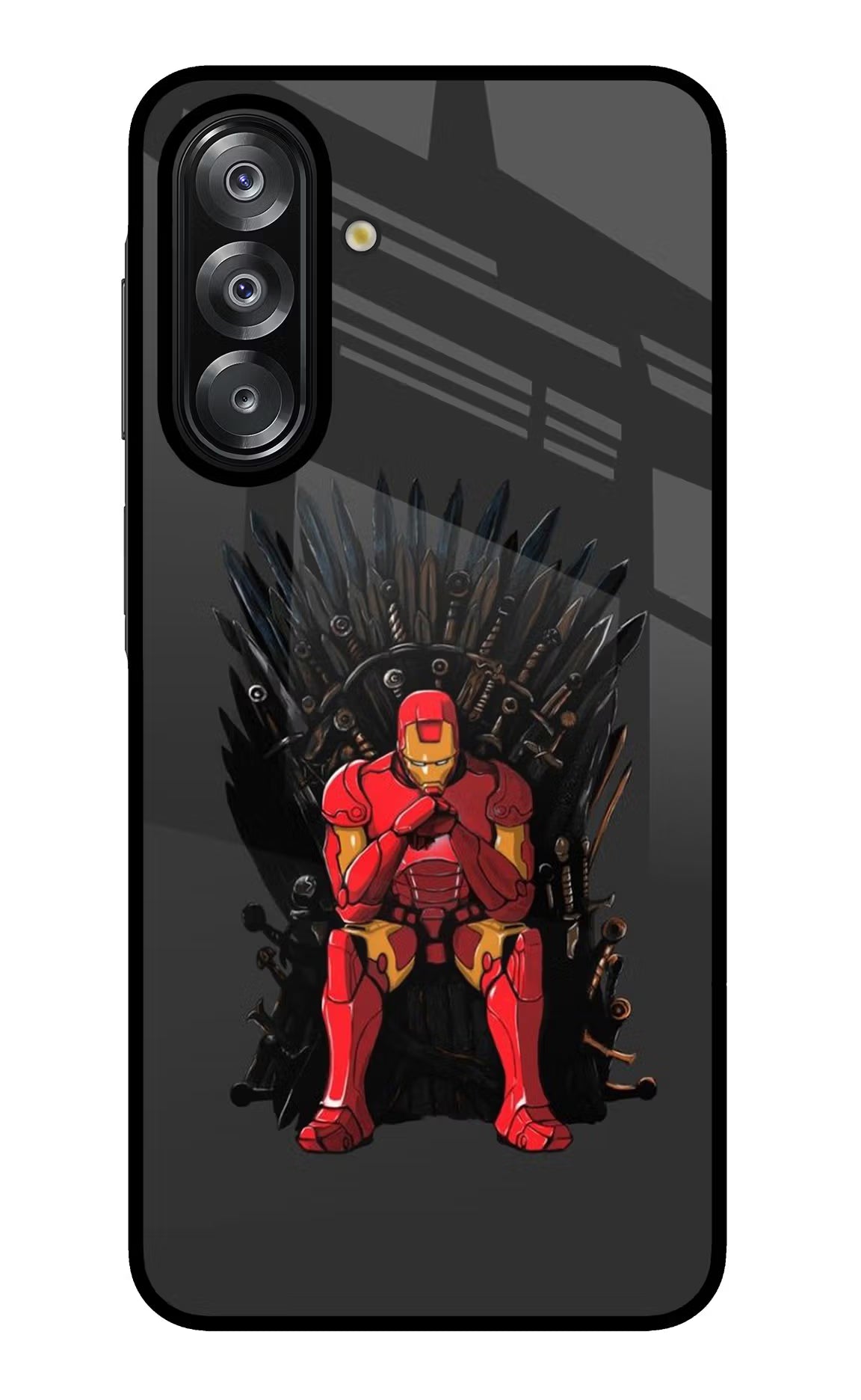 Ironman Throne Samsung A26 Glass Case - Ironman Throne Samsung A26 Glass Case Ironman Throne Samsung A26 Glass Case