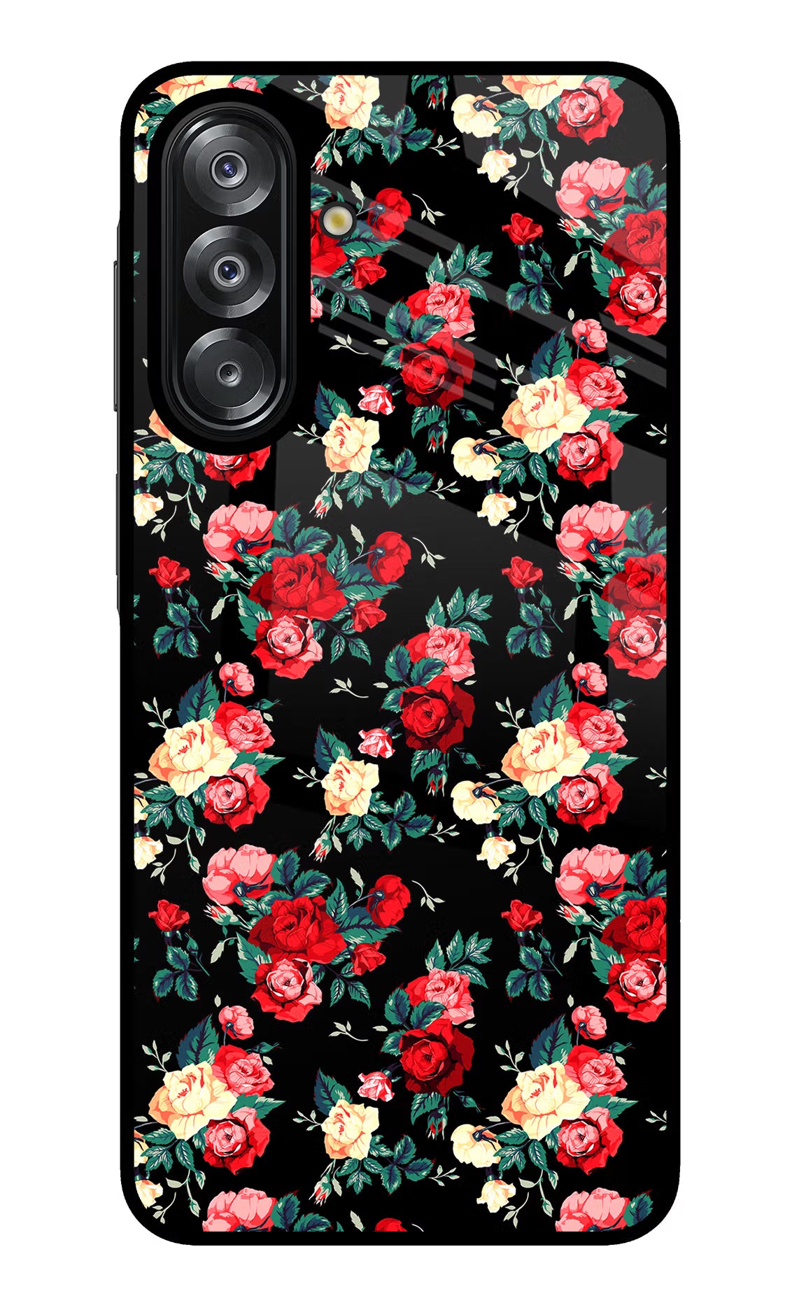 Rose Pattern Samsung A26 Glass Case - Rose Pattern Samsung A26 Glass Case Rose Pattern Samsung A26 Glass Case
