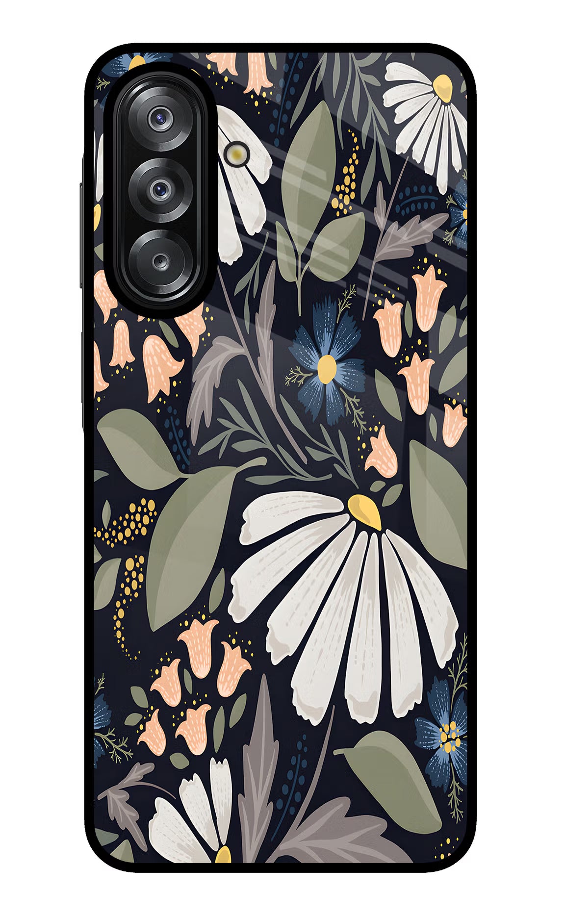 Flowers Art Samsung A26 Glass Case - Flowers Art Samsung A26 Glass Case Flowers Art Samsung A26 Glass Case