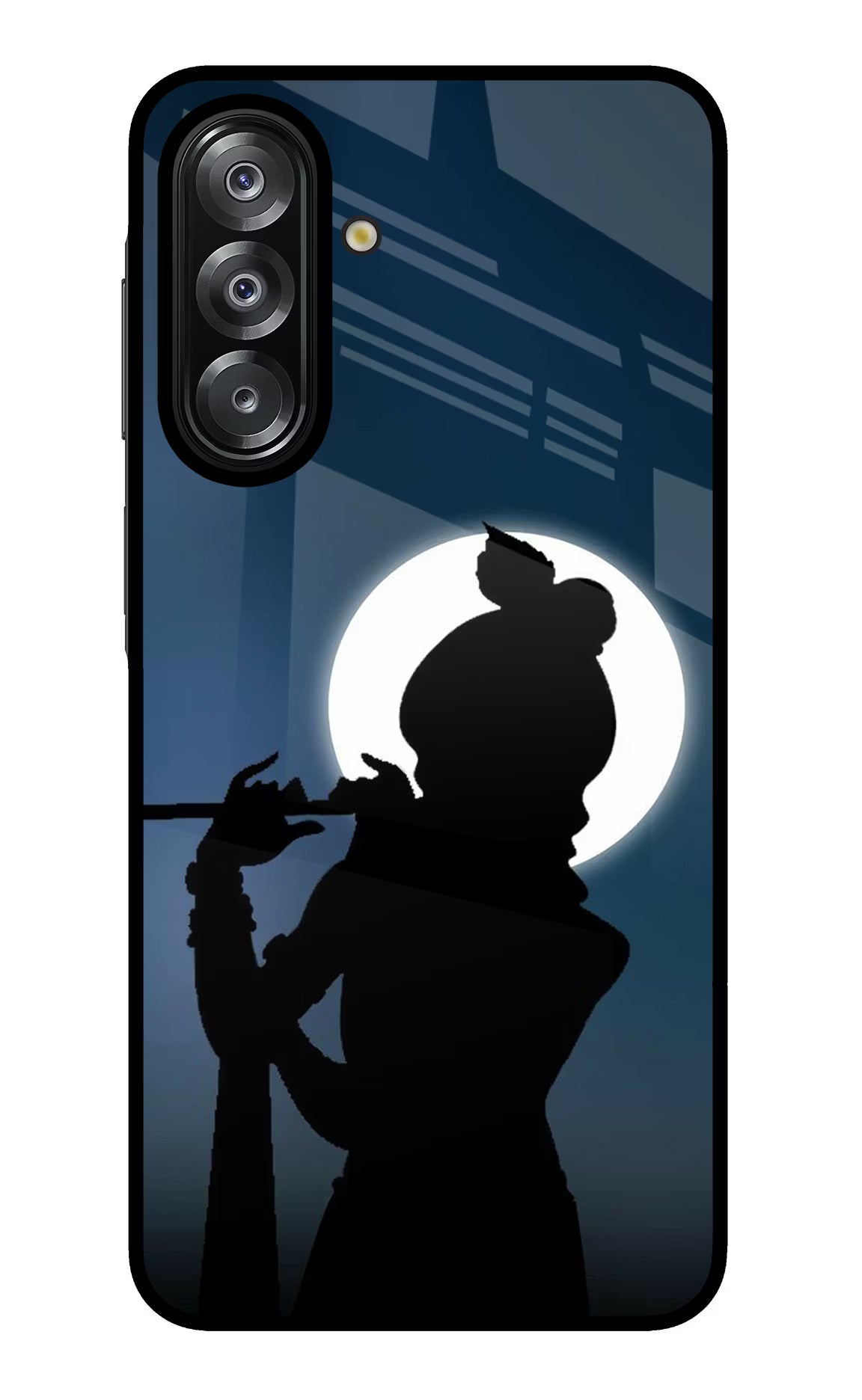 Shri Krishna Silhouette Samsung A26 Glass Case - Shri Krishna Silhouette Samsung A26 Glass Case Shri Krishna Silhouette Samsung A26 Glass Case