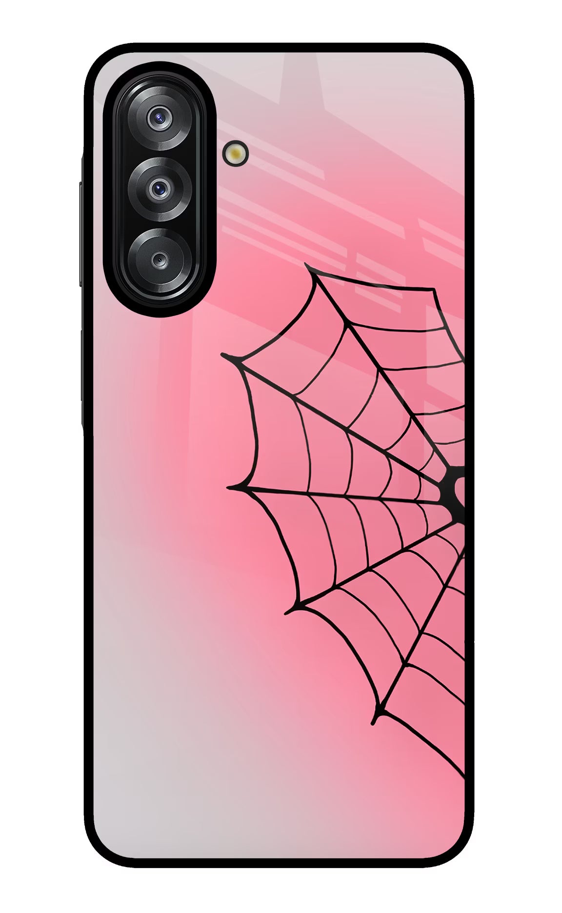Pink Web Samsung A26 Glass Case - Pink Web Samsung A26 Glass Case Pink Web Samsung A26 Glass Case
