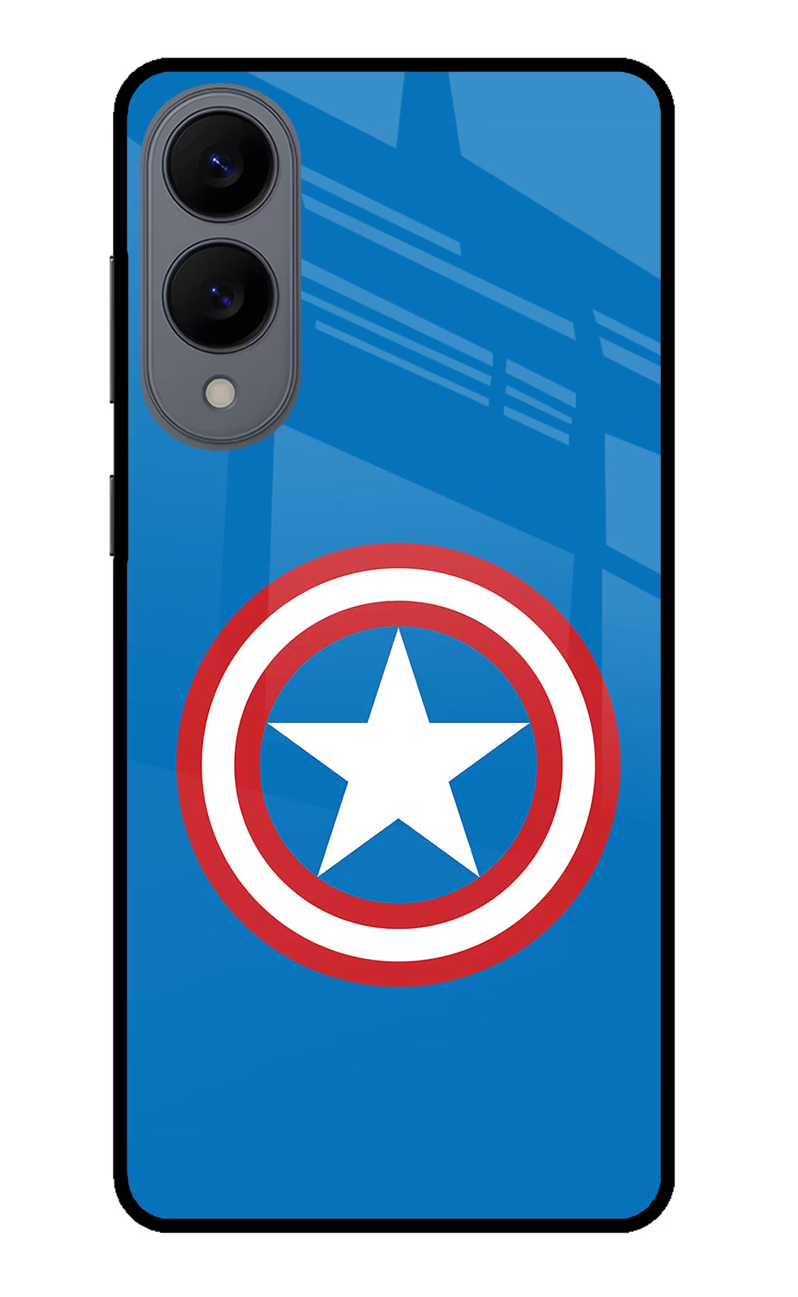 Captain America Logo Samsung S25 Edge Glass Case - Captain America Logo Samsung S25 Edge Glass Case Captain America Logo Samsung S25 Edge Glass Case