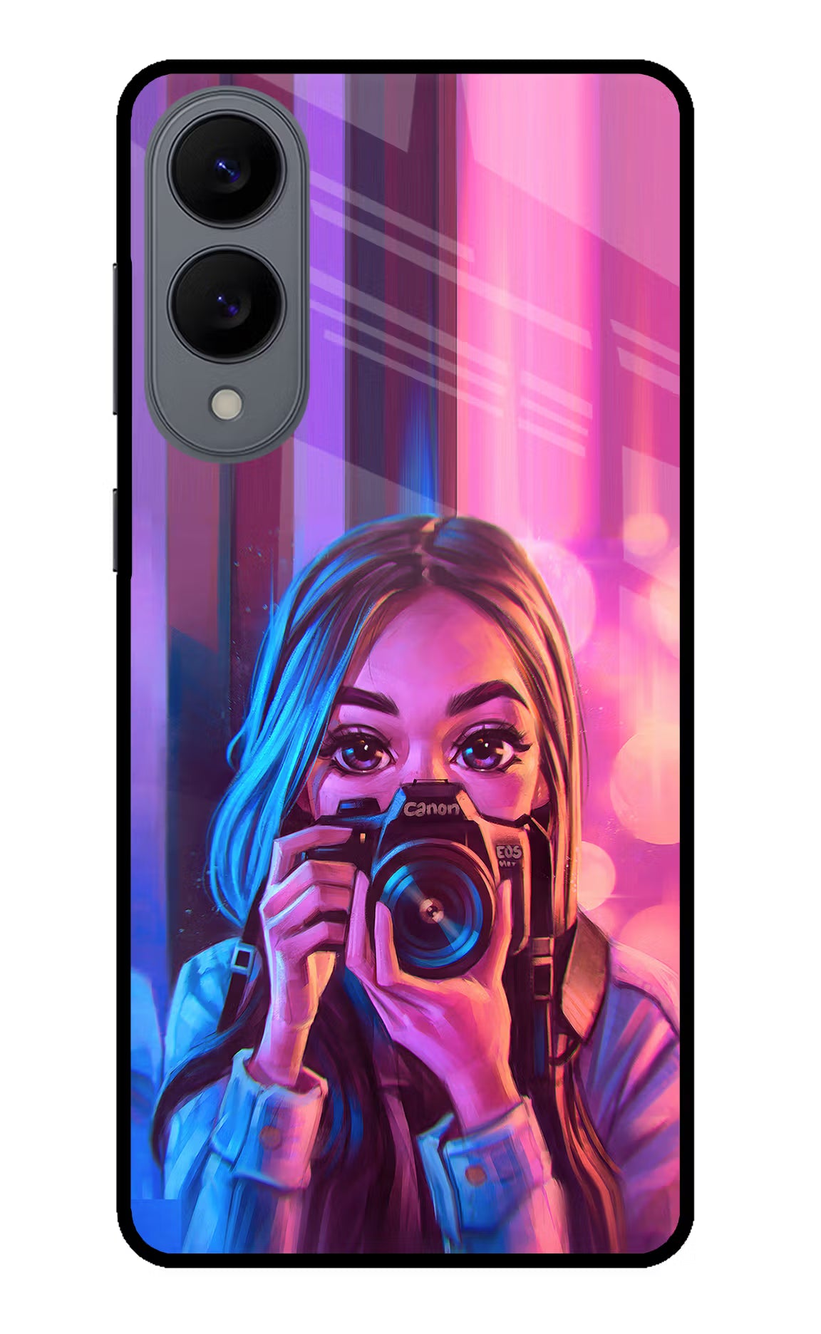 Girl Photographer Samsung S25 Edge Glass Case - Girl Photographer Samsung S25 Edge Glass Case Girl Photographer Samsung S25 Edge Glass Case