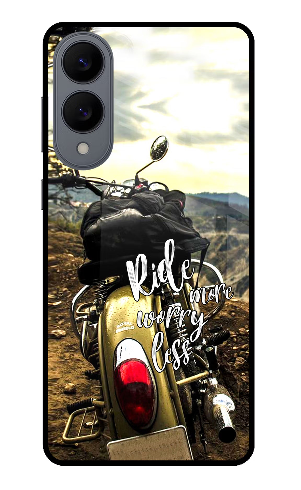 Ride More Worry Less Samsung S25 Edge Glass Case - Ride More Worry Less Samsung S25 Edge Glass Case Ride More Worry Less Samsung S25 Edge Glass Case