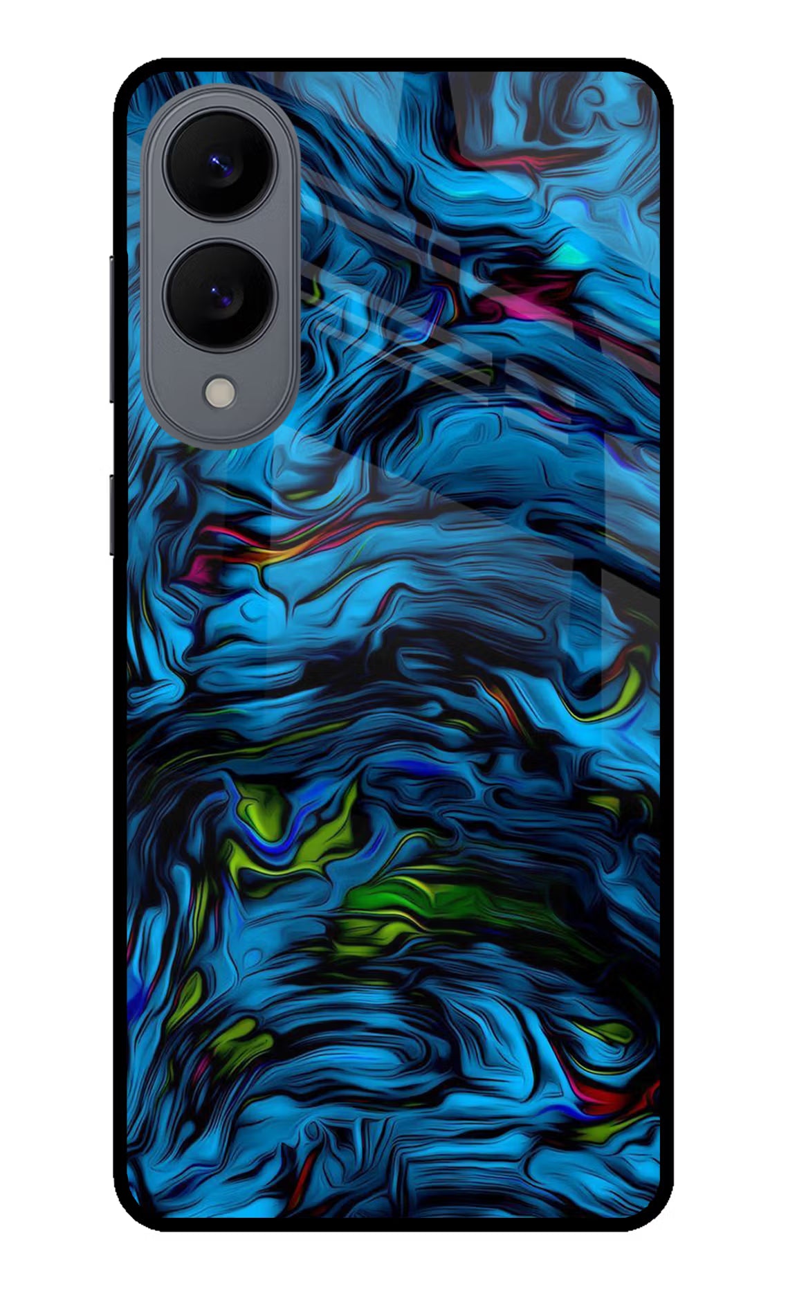 Dark Blue Abstract Samsung S25 Edge Glass Case - Dark Blue Abstract Samsung S25 Edge Glass Case Dark Blue Abstract Samsung S25 Edge Glass Case