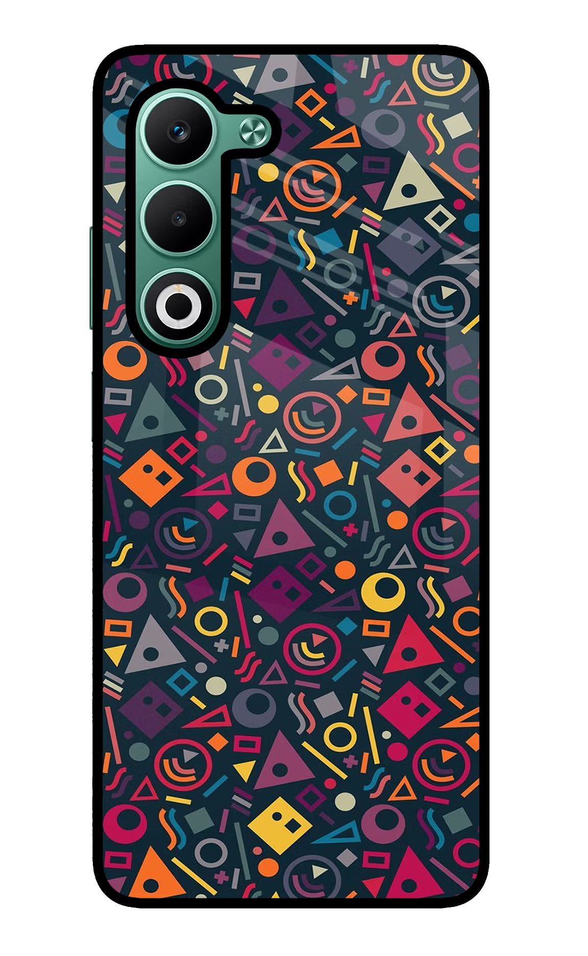 Geometric Abstract Oppo A5 5G Glass Case - Geometric Abstract Oppo A5 5G Glass Case Geometric Abstract Oppo A5 5G Glass Case