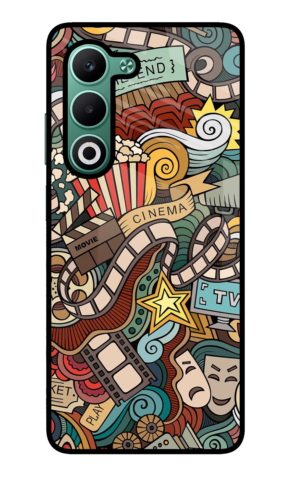 Cinema Abstract Oppo A5 5G Glass Case - Cinema Abstract Oppo A5 5G Glass Case Cinema Abstract Oppo A5 5G Glass Case