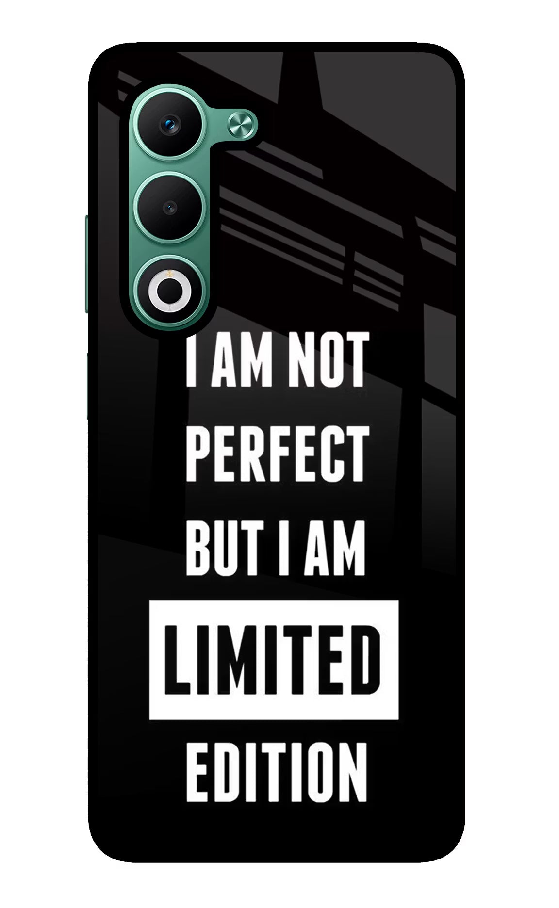 I Am Not Perfect But I Am Limited Edition Oppo A5 5G Glass Case - I Am Not Perfect But I Am Limited Edition Oppo A5 5G Glass Case I Am Not Perfect But I Am Limited Edition Oppo A5 5G Glass Case