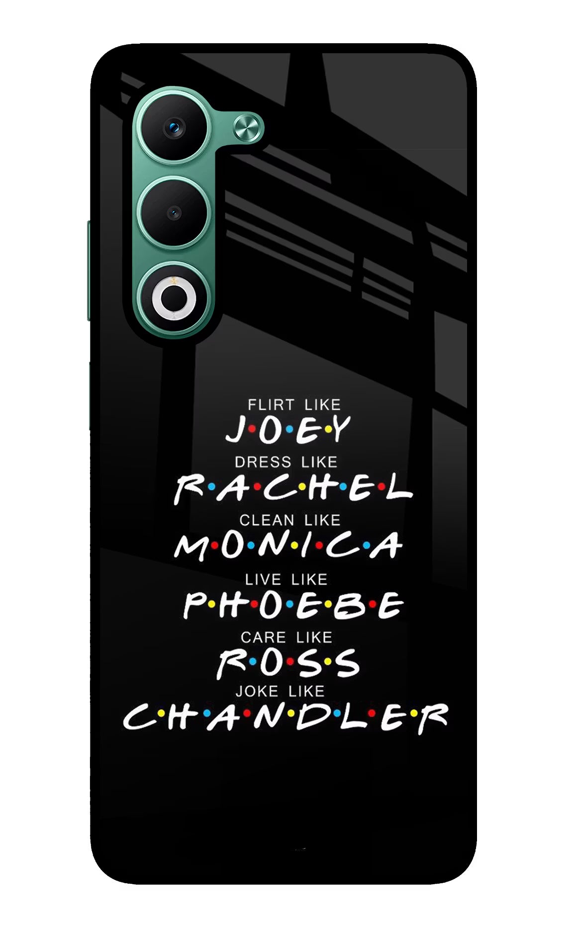 FRIENDS Character Oppo A5 5G Glass Case - FRIENDS Character Oppo A5 5G Glass Case FRIENDS Character Oppo A5 5G Glass Case
