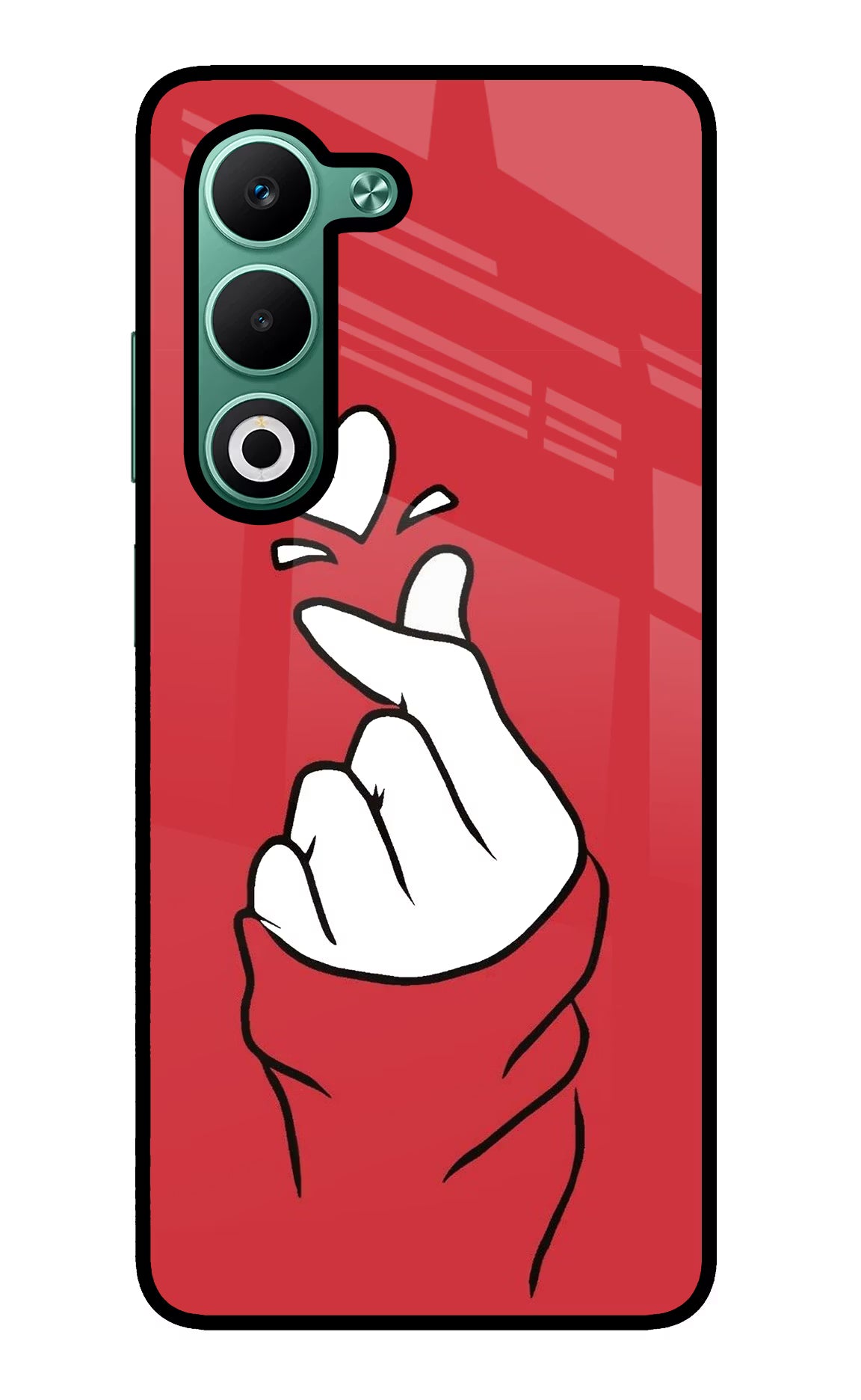 Korean Love Sign Oppo A5 5G Glass Case - Korean Love Sign Oppo A5 5G Glass Case Korean Love Sign Oppo A5 5G Glass Case