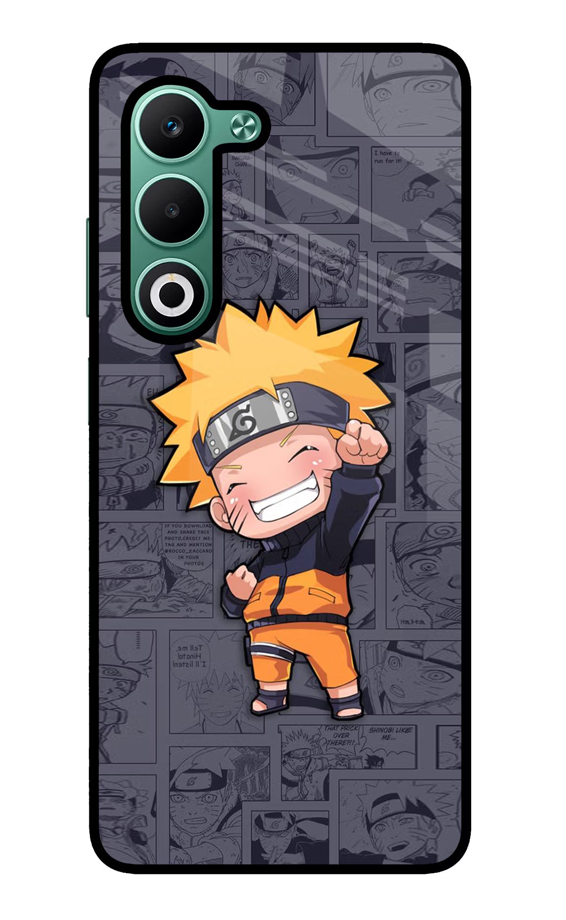 Chota Naruto Oppo A5 5G Glass Case - Chota Naruto Oppo A5 5G Glass Case Chota Naruto Oppo A5 5G Glass Case