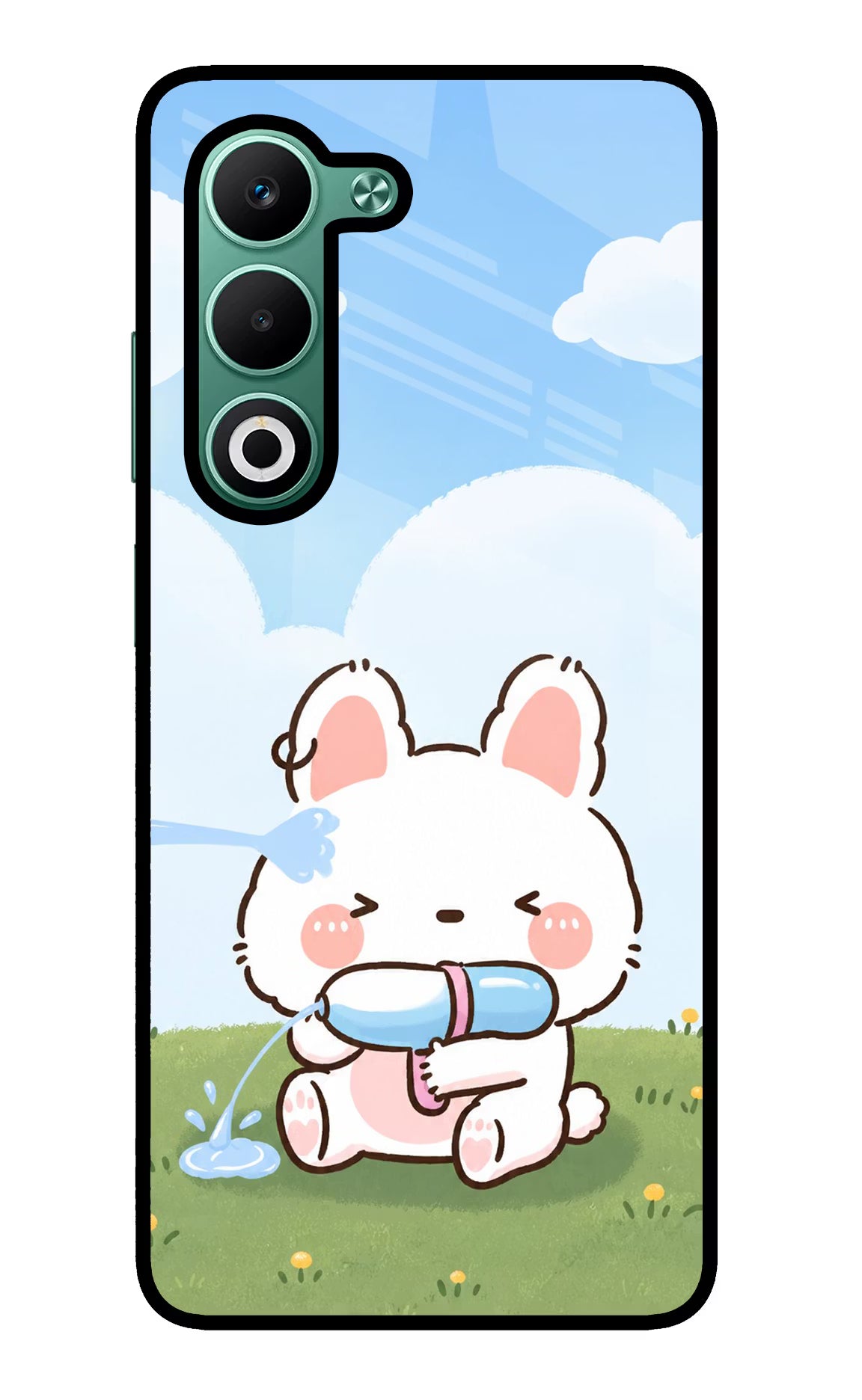Bunny Treat Oppo A5 5G Glass Case - Bunny Treat Oppo A5 5G Glass Case Bunny Treat Oppo A5 5G Glass Case